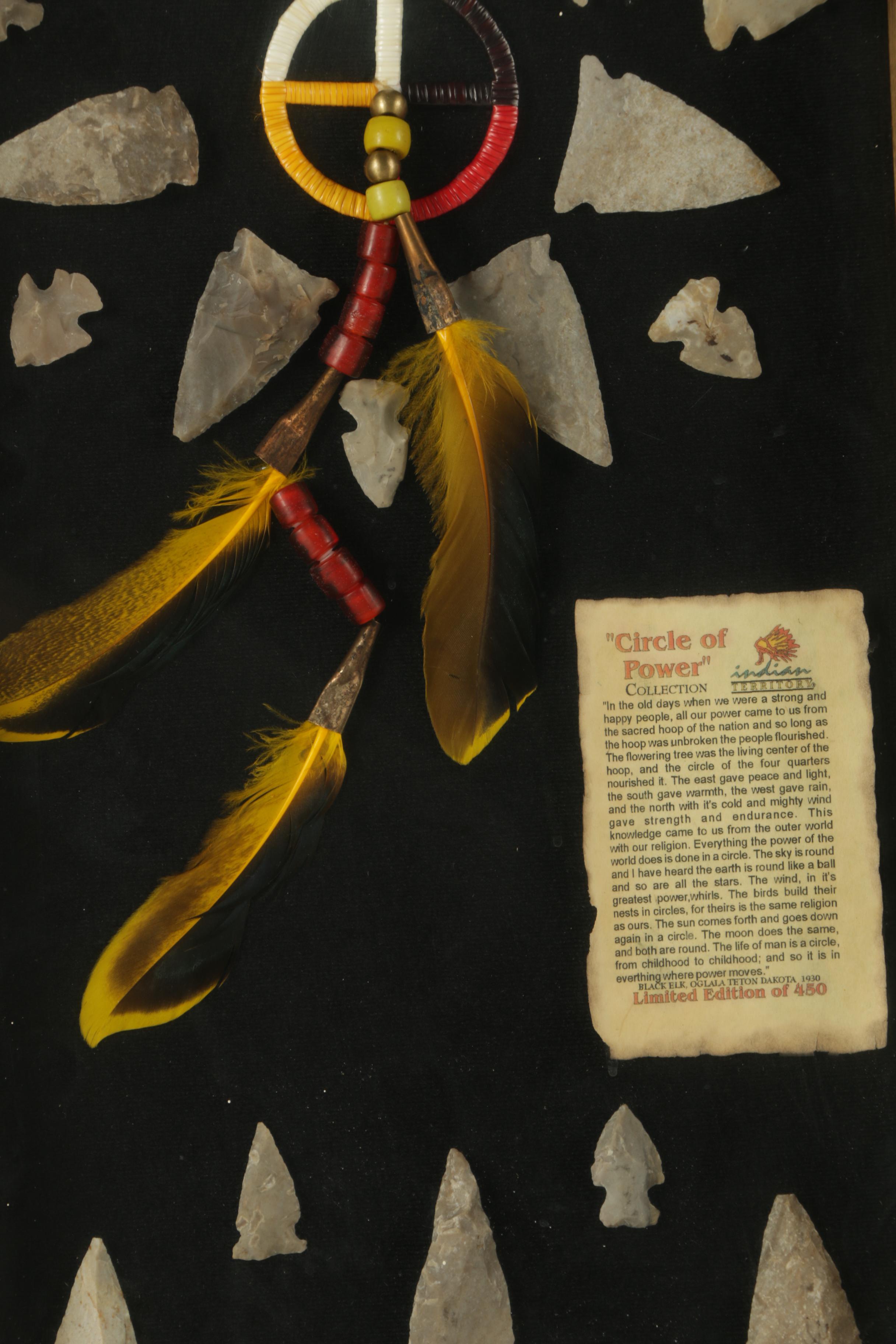 Native American Style Bifacial Chert Points "Circle of Power"