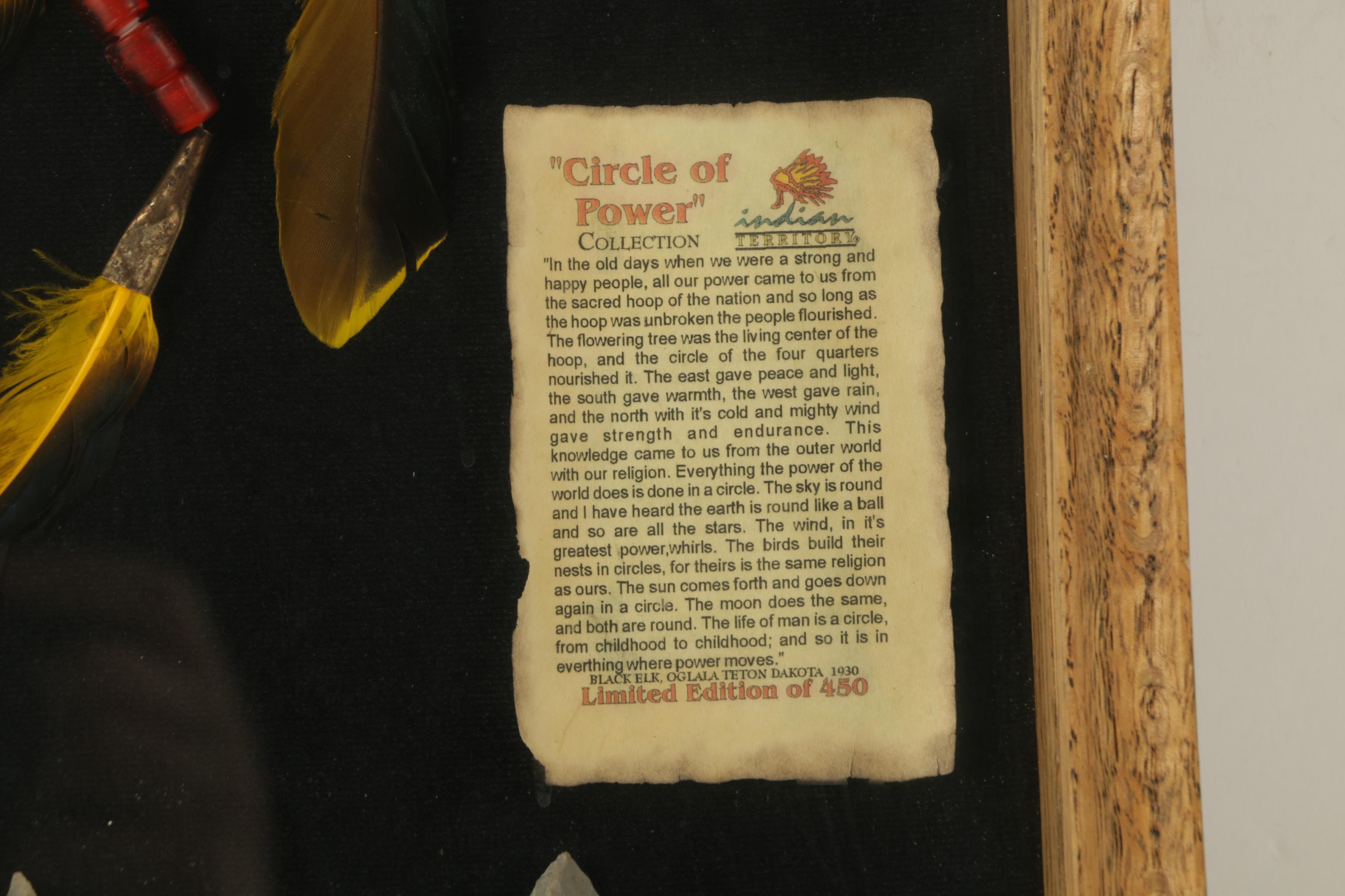 Native American Style Bifacial Chert Points "Circle of Power"