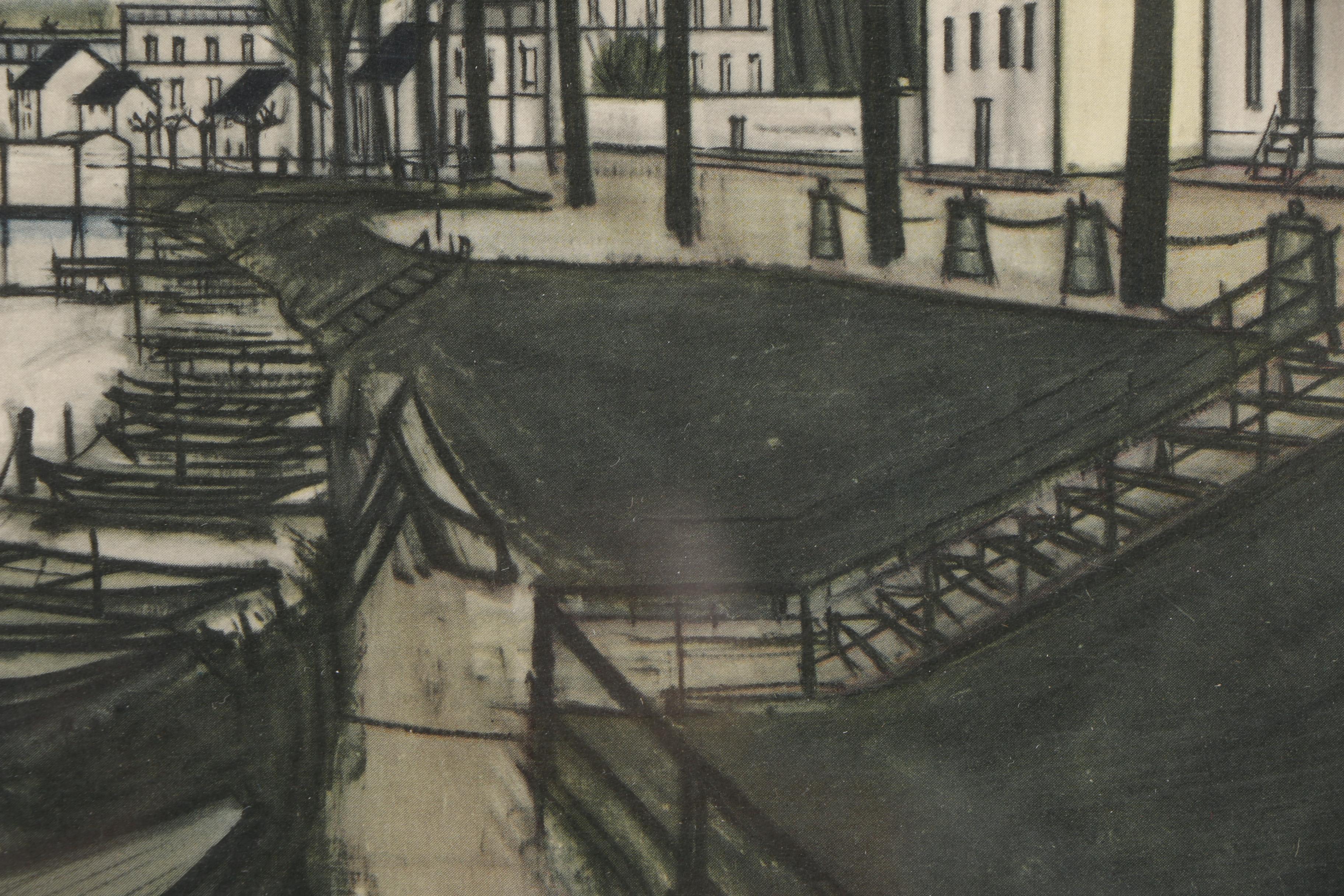 Offset Lithograph on Paper After Bernard Buffet "Bords de Marne"