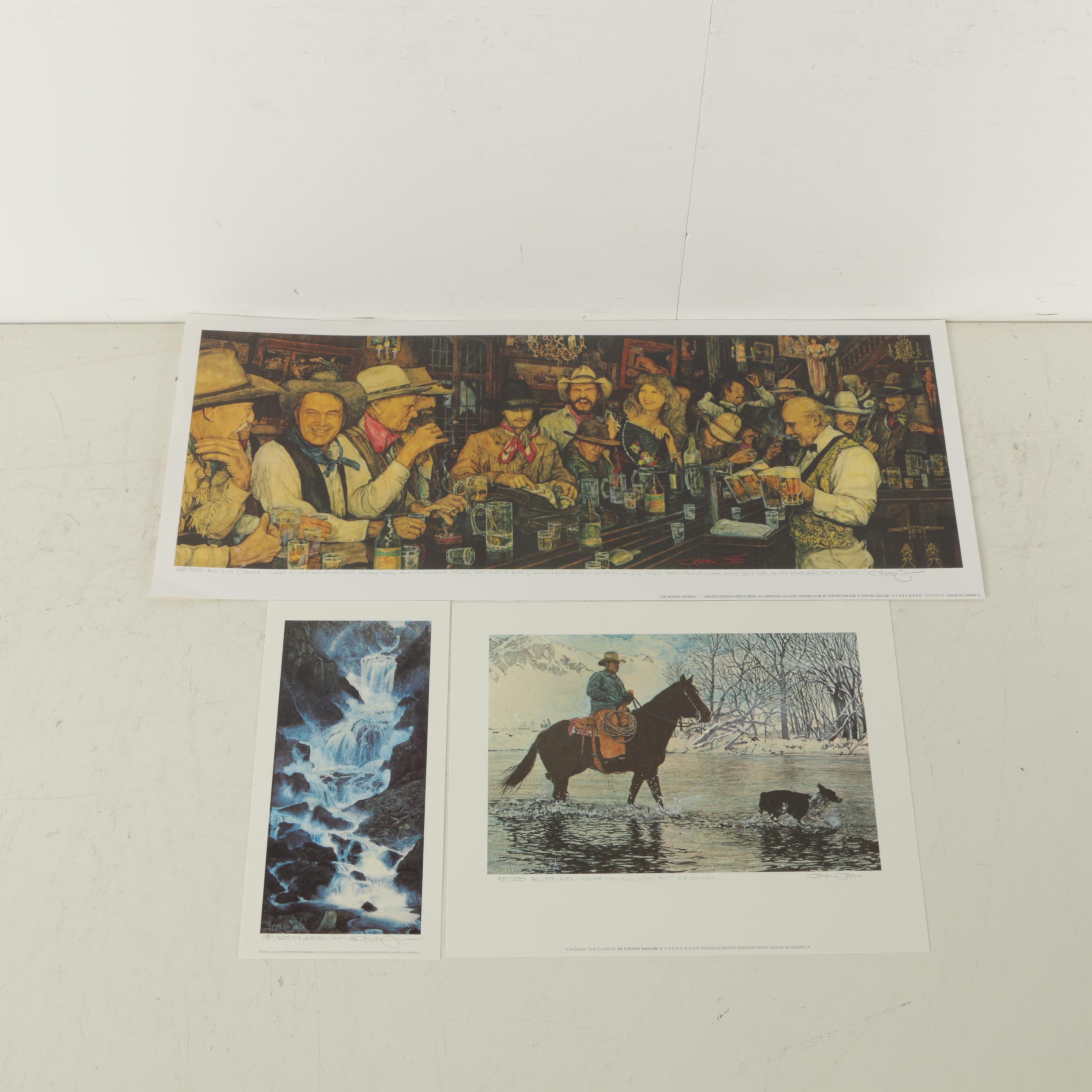 Steven Saylor Limited Edition Offset Lithographs Including "The Redeye Express"