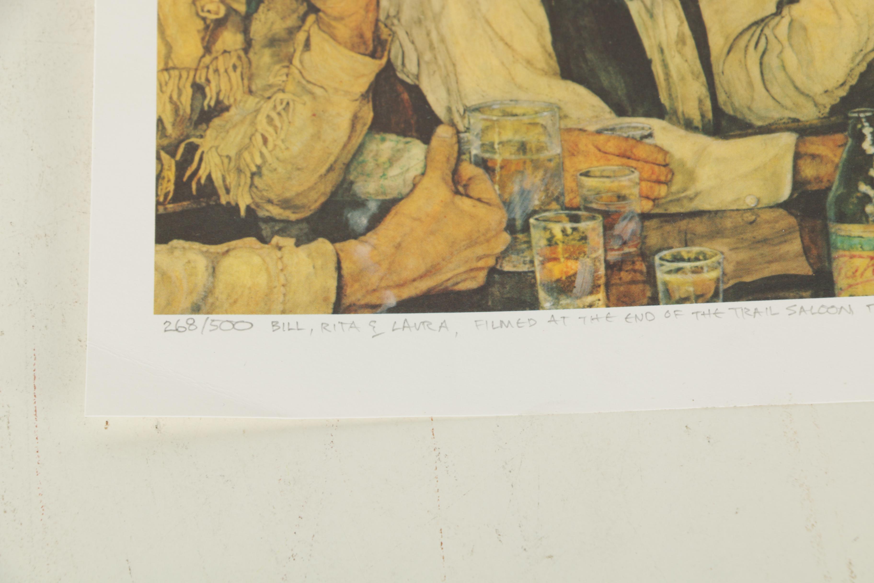 Steven Saylor Limited Edition Offset Lithographs Including "The Redeye Express"