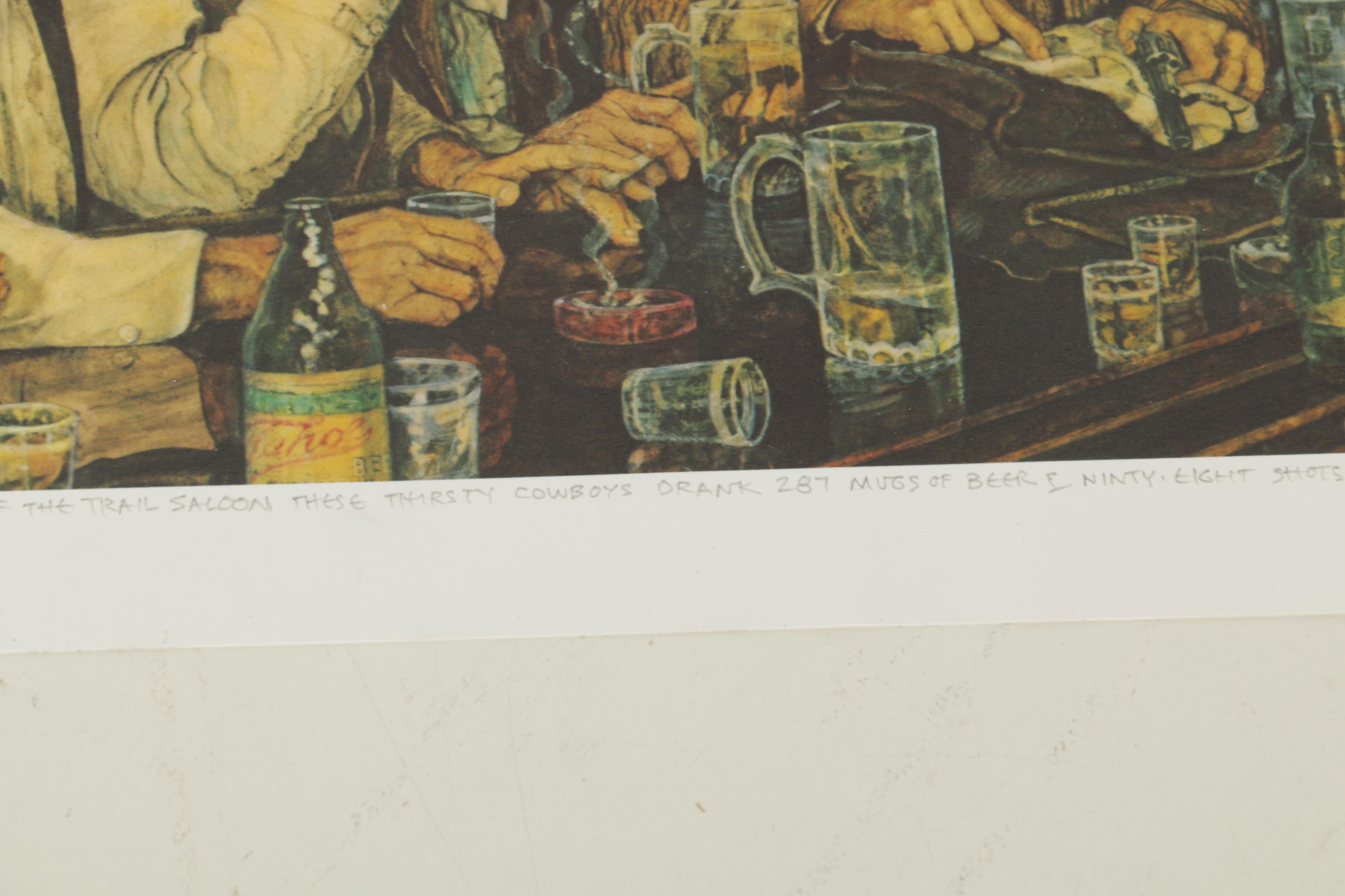 Steven Saylor Limited Edition Offset Lithographs Including "The Redeye Express"