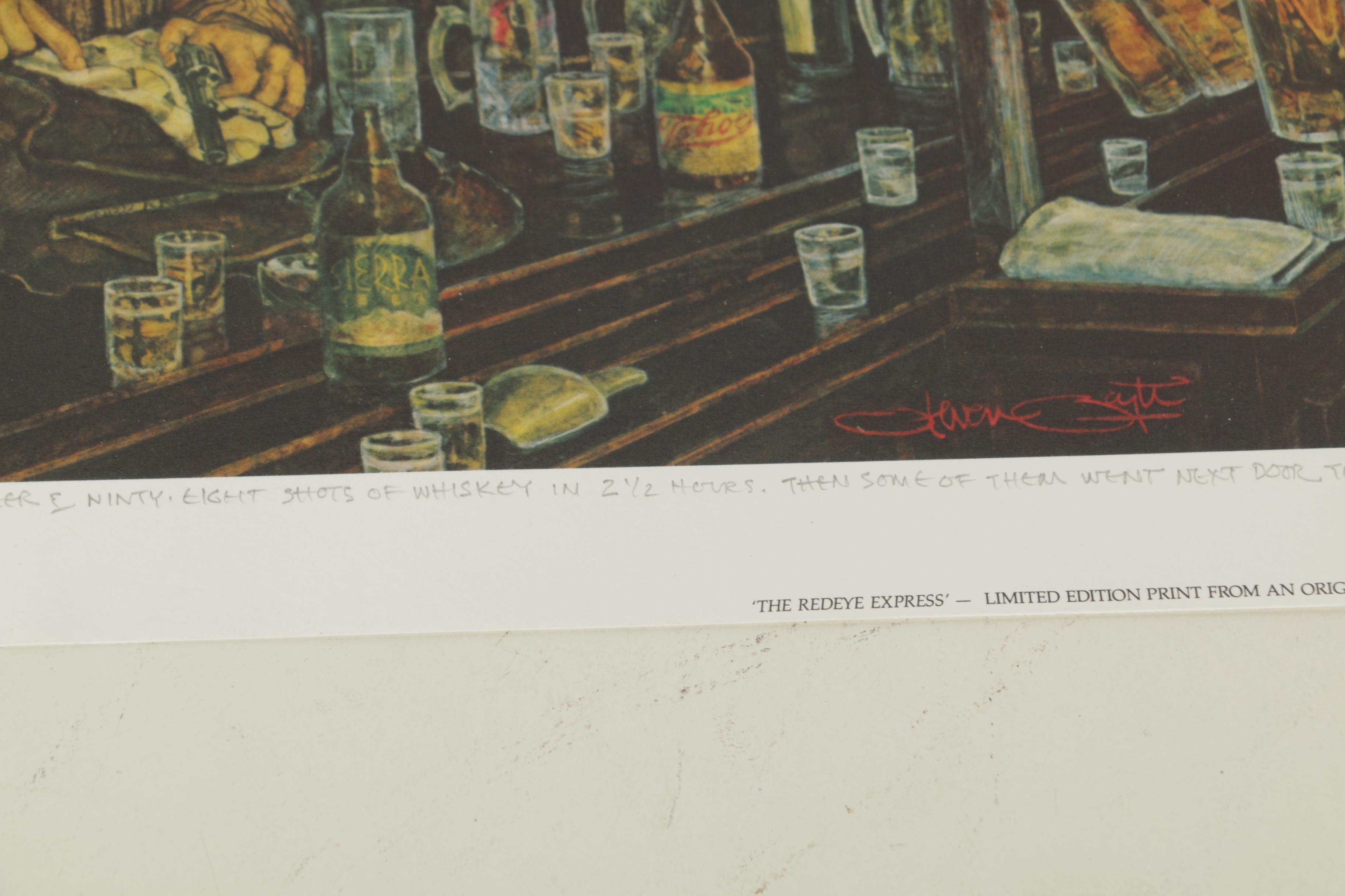 Steven Saylor Limited Edition Offset Lithographs Including "The Redeye Express"