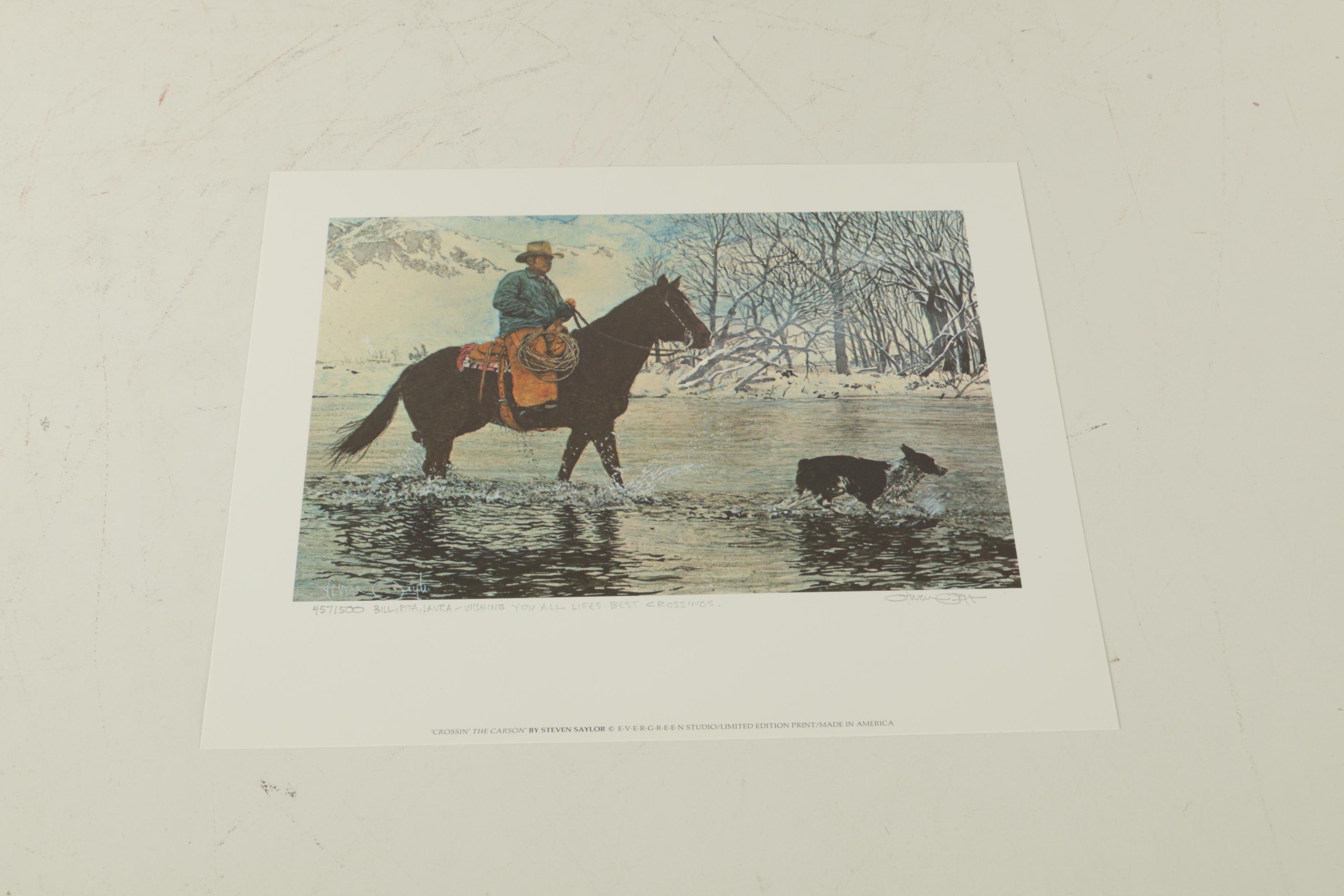 Steven Saylor Limited Edition Offset Lithographs Including "The Redeye Express"