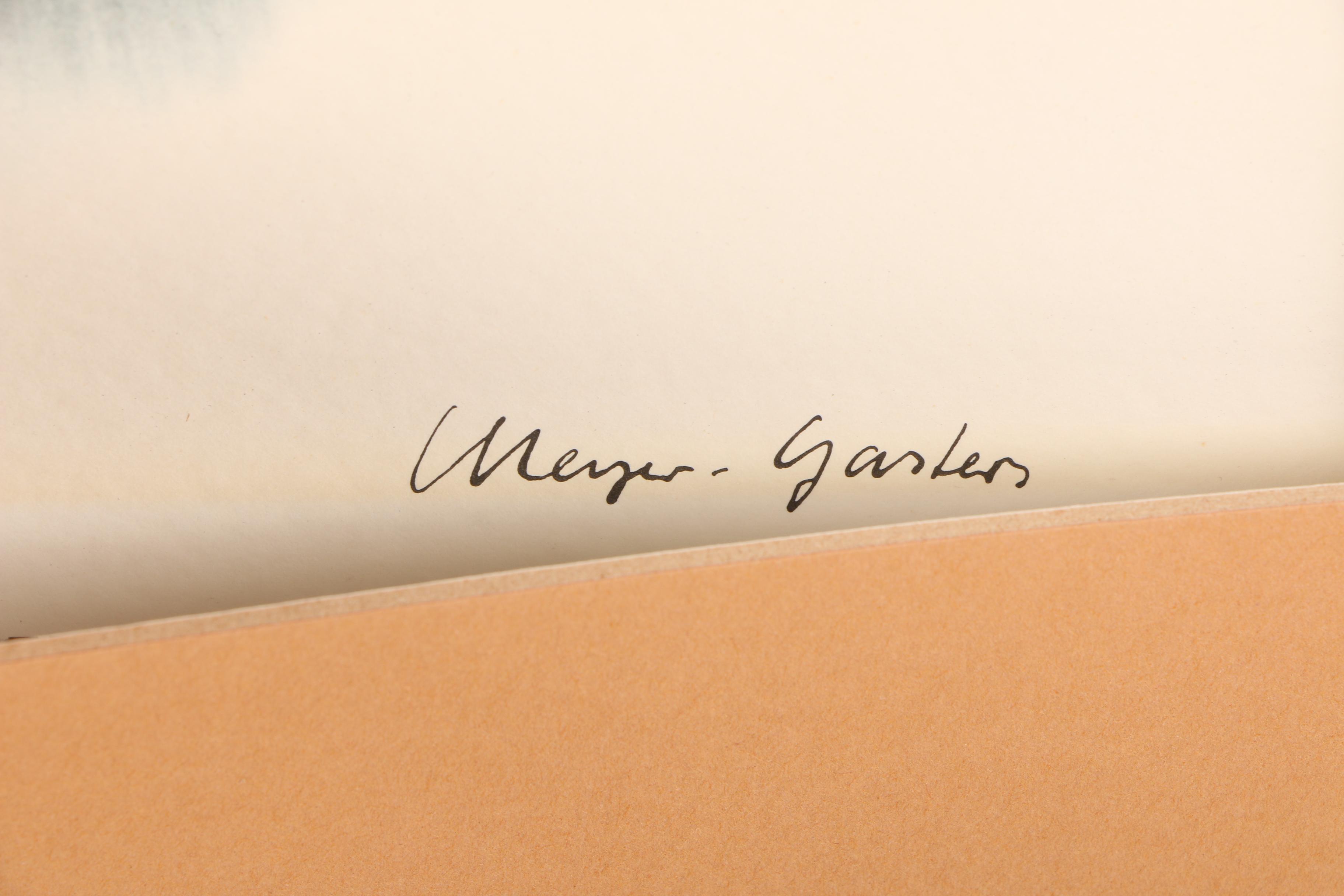 Offset Lithograph on Paper After Meyer-Garlen Watercolor of Ships