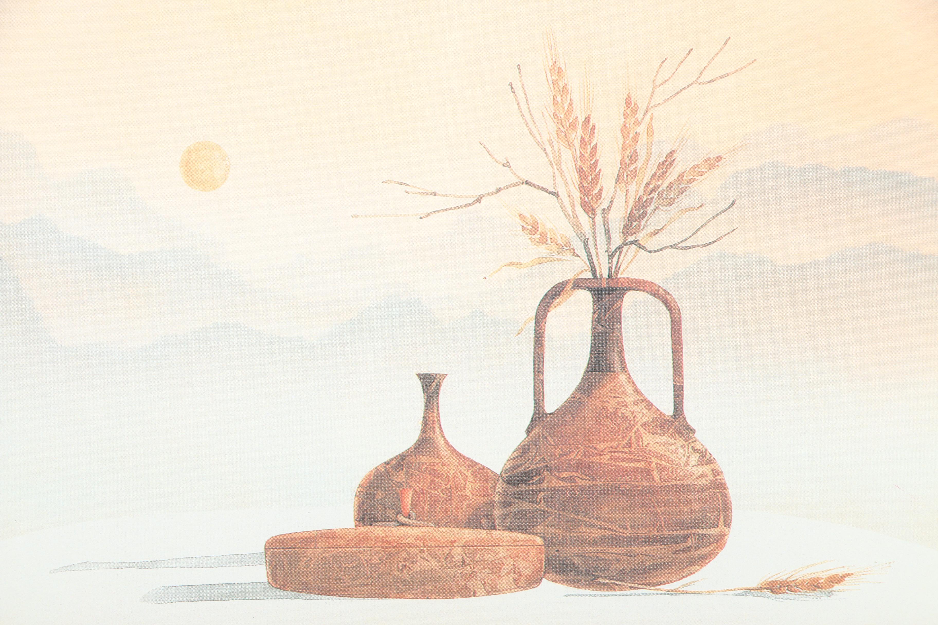 Pair of Offset Lithographs on Paper After Holarz