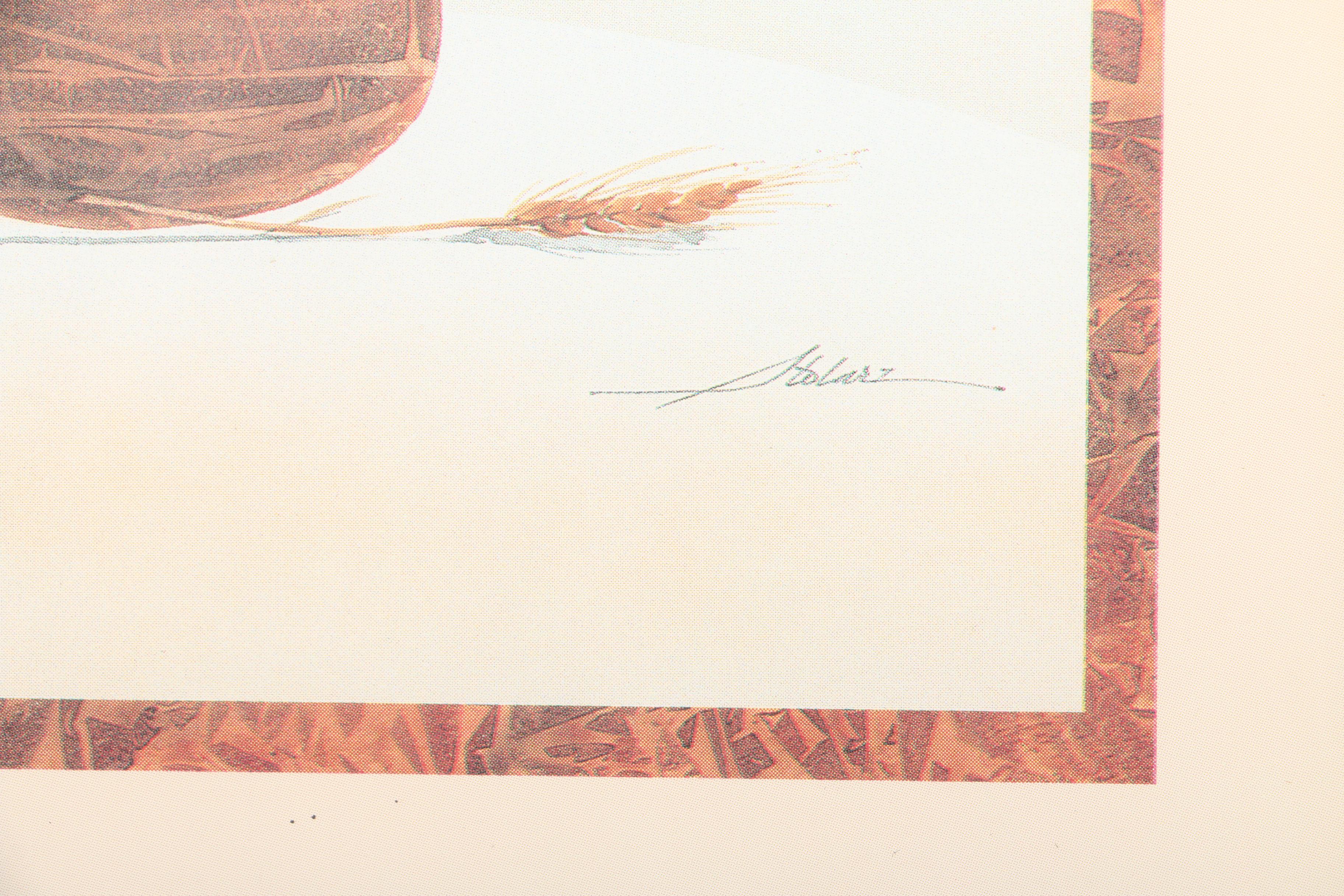 Pair of Offset Lithographs on Paper After Holarz