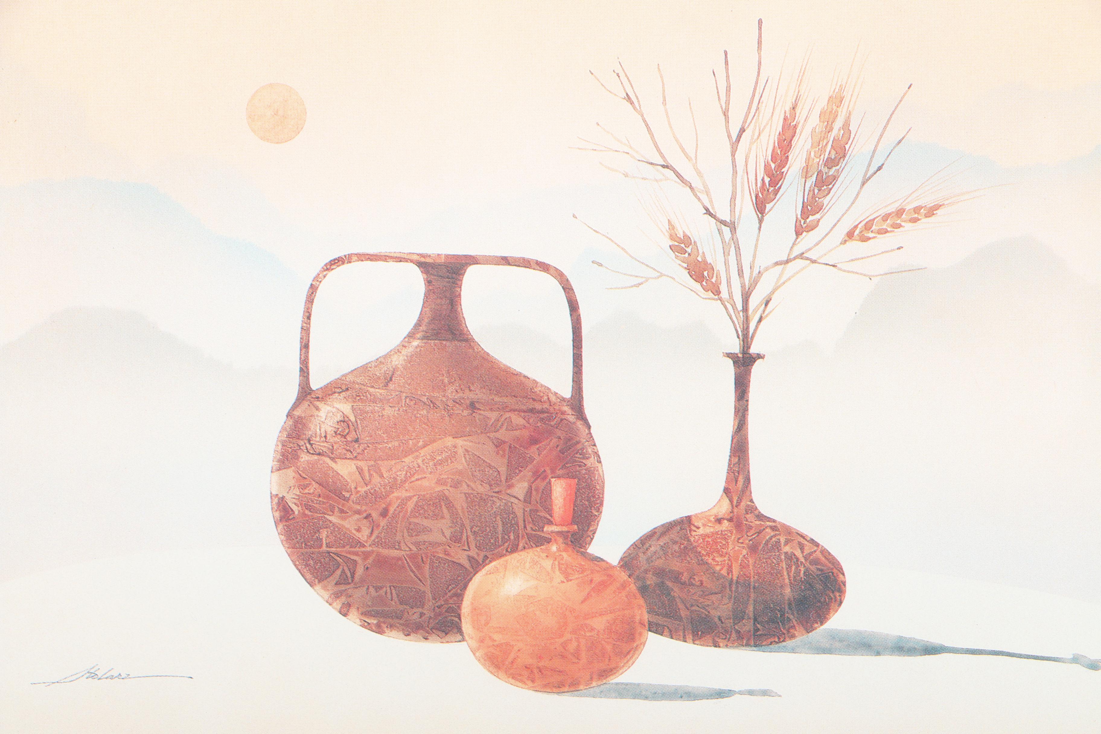 Pair of Offset Lithographs on Paper After Holarz