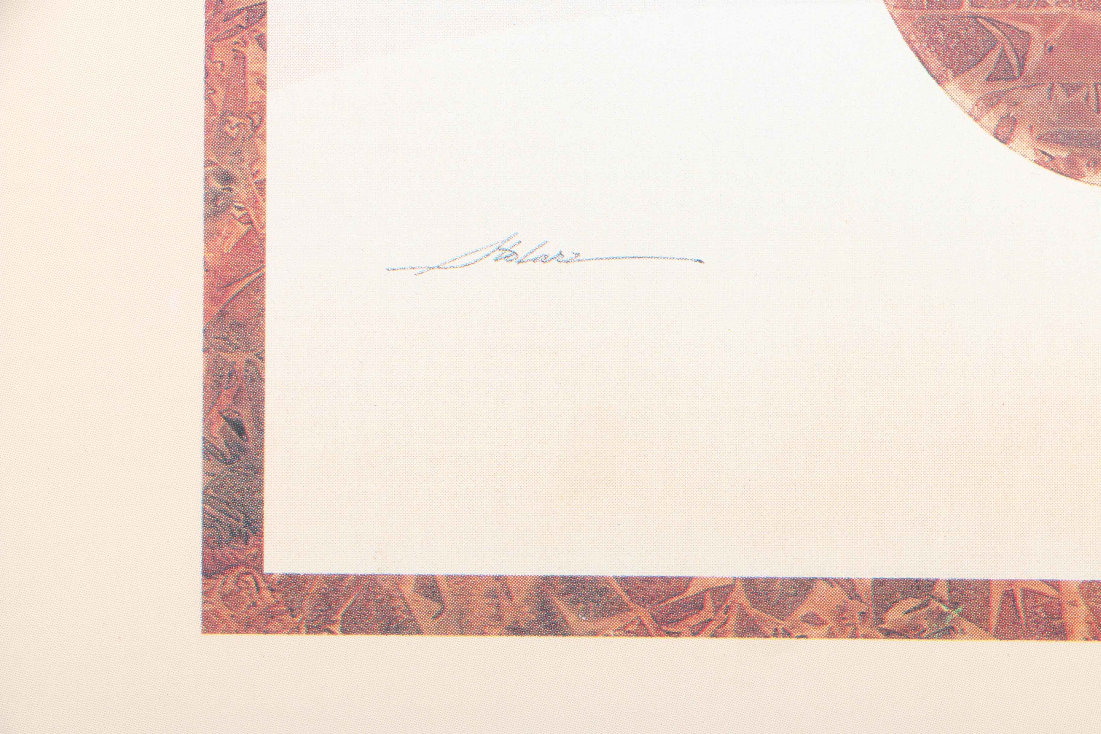 Pair of Offset Lithographs on Paper After Holarz