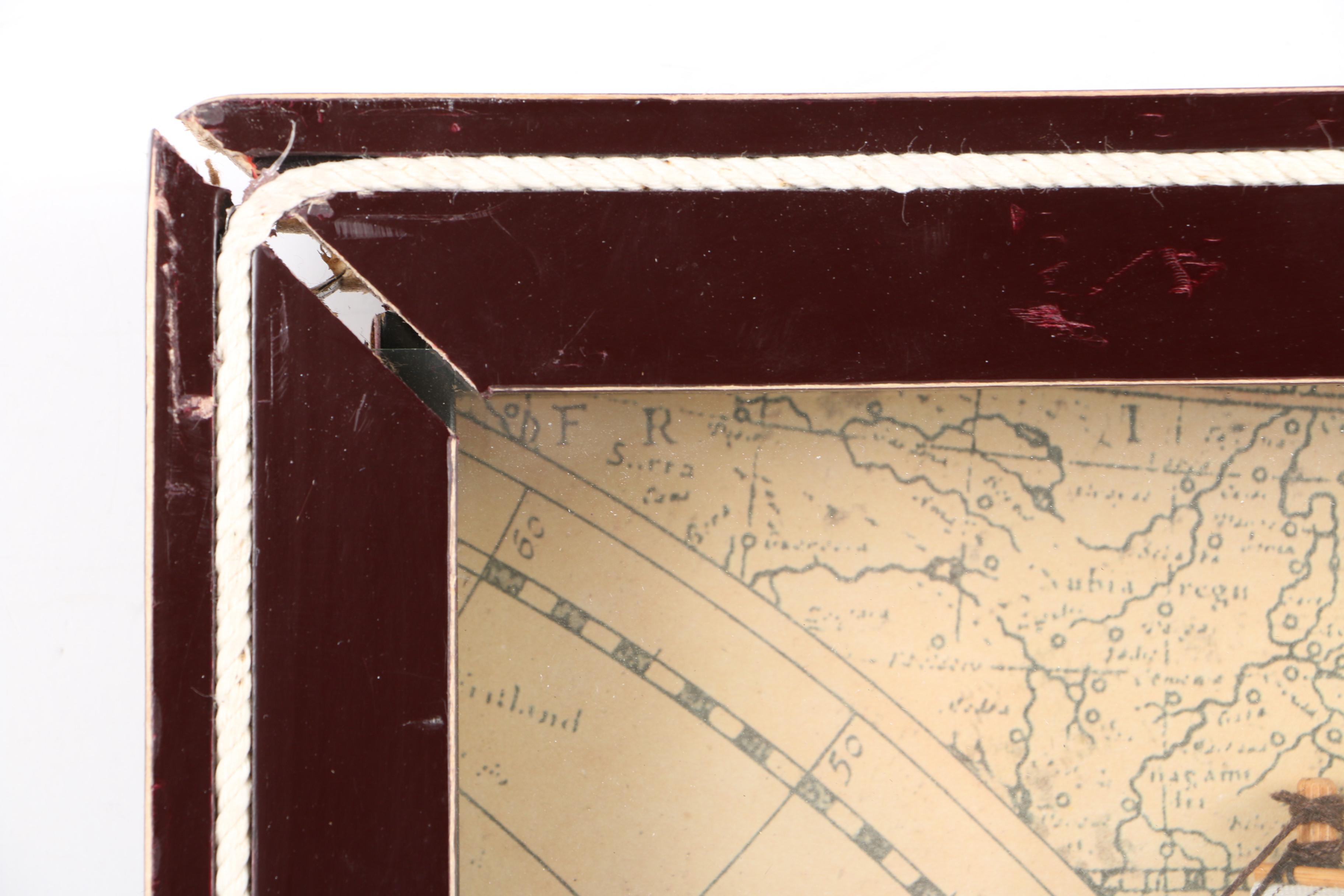 Display of Nautical Knots on Offset Lithograph Background