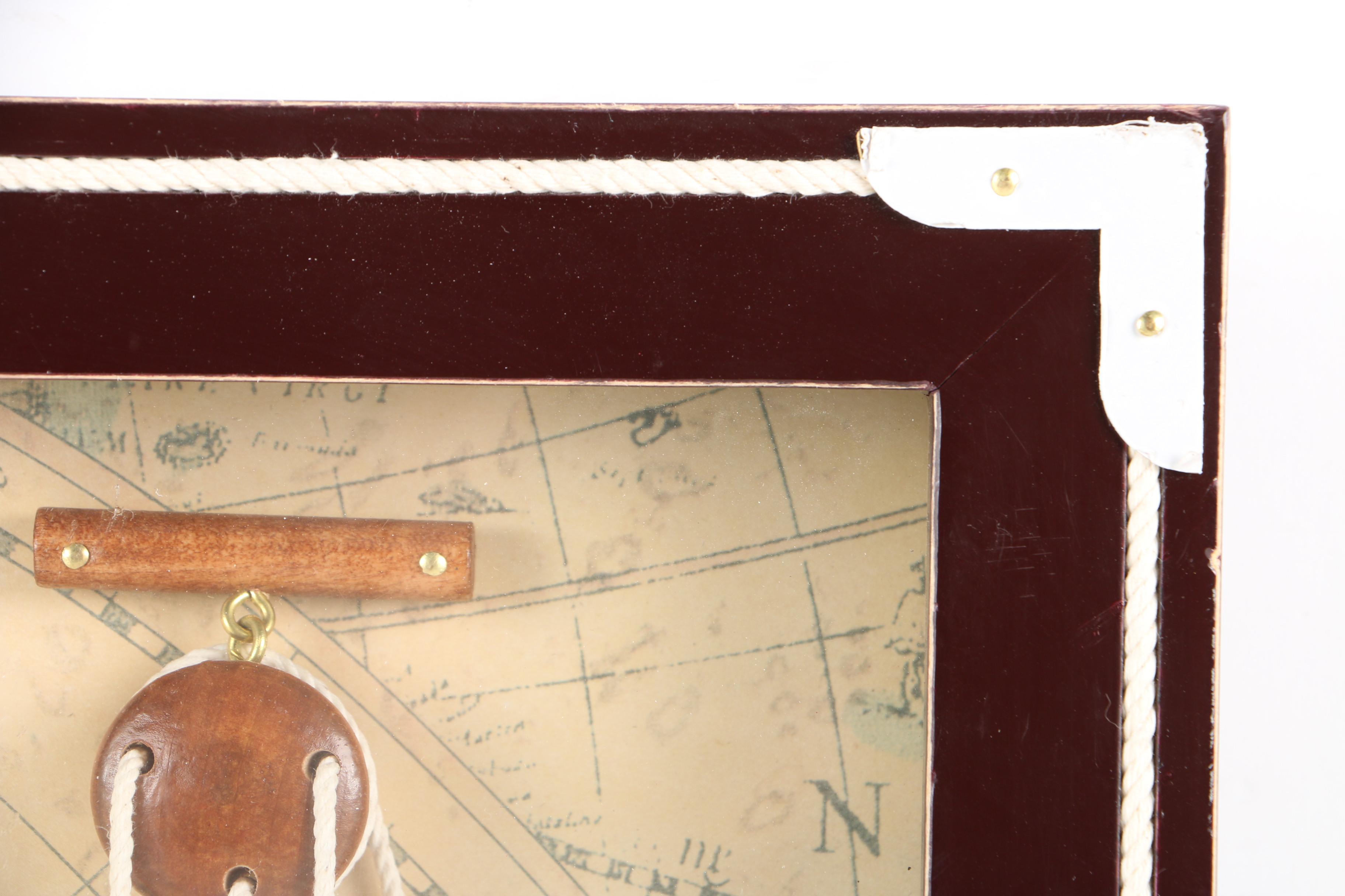 Display of Nautical Knots on Offset Lithograph Background