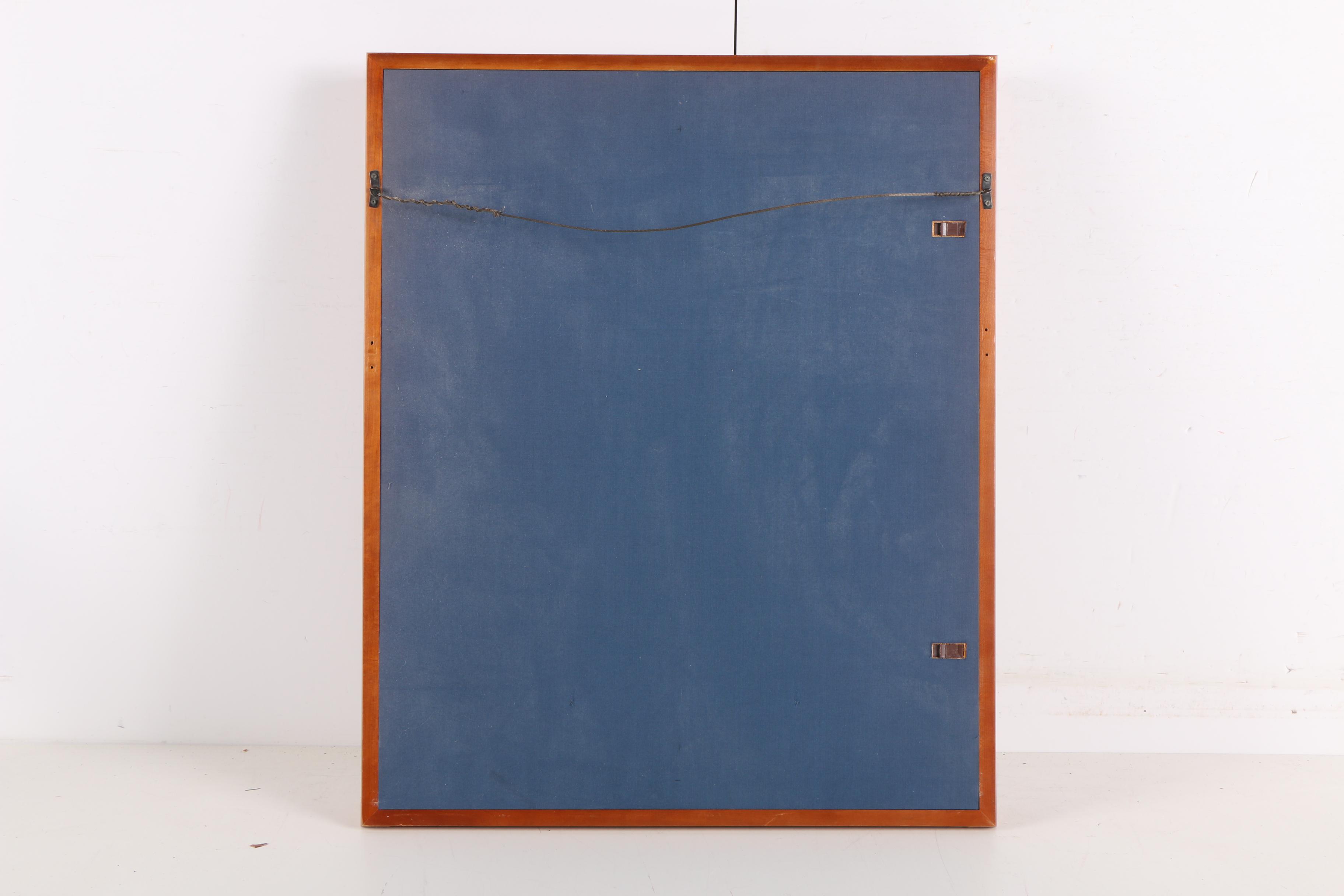 East Asian Style Mixed Media Collage of Peacocks