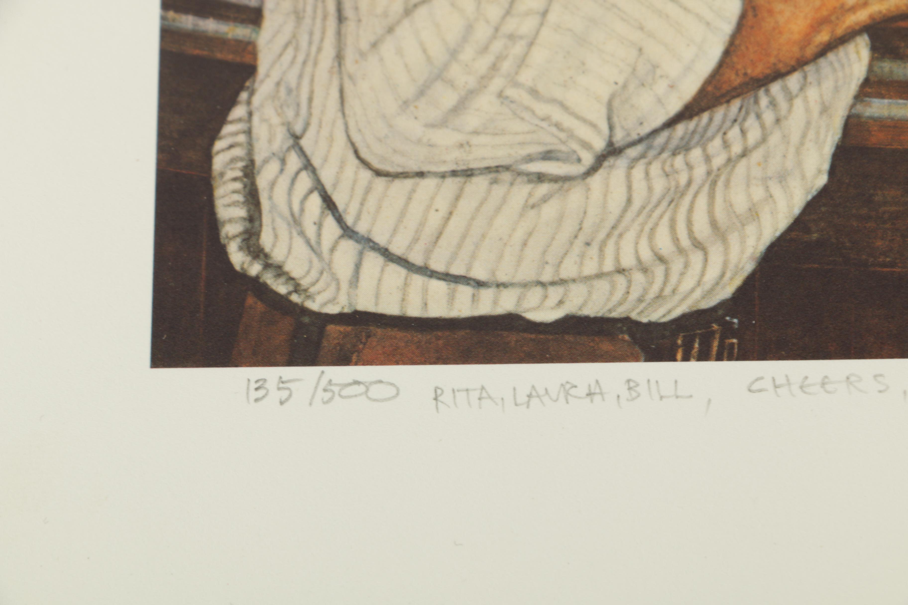 Steven Saylor Limited Edition Offset Lithographs Including "Bar Talk"