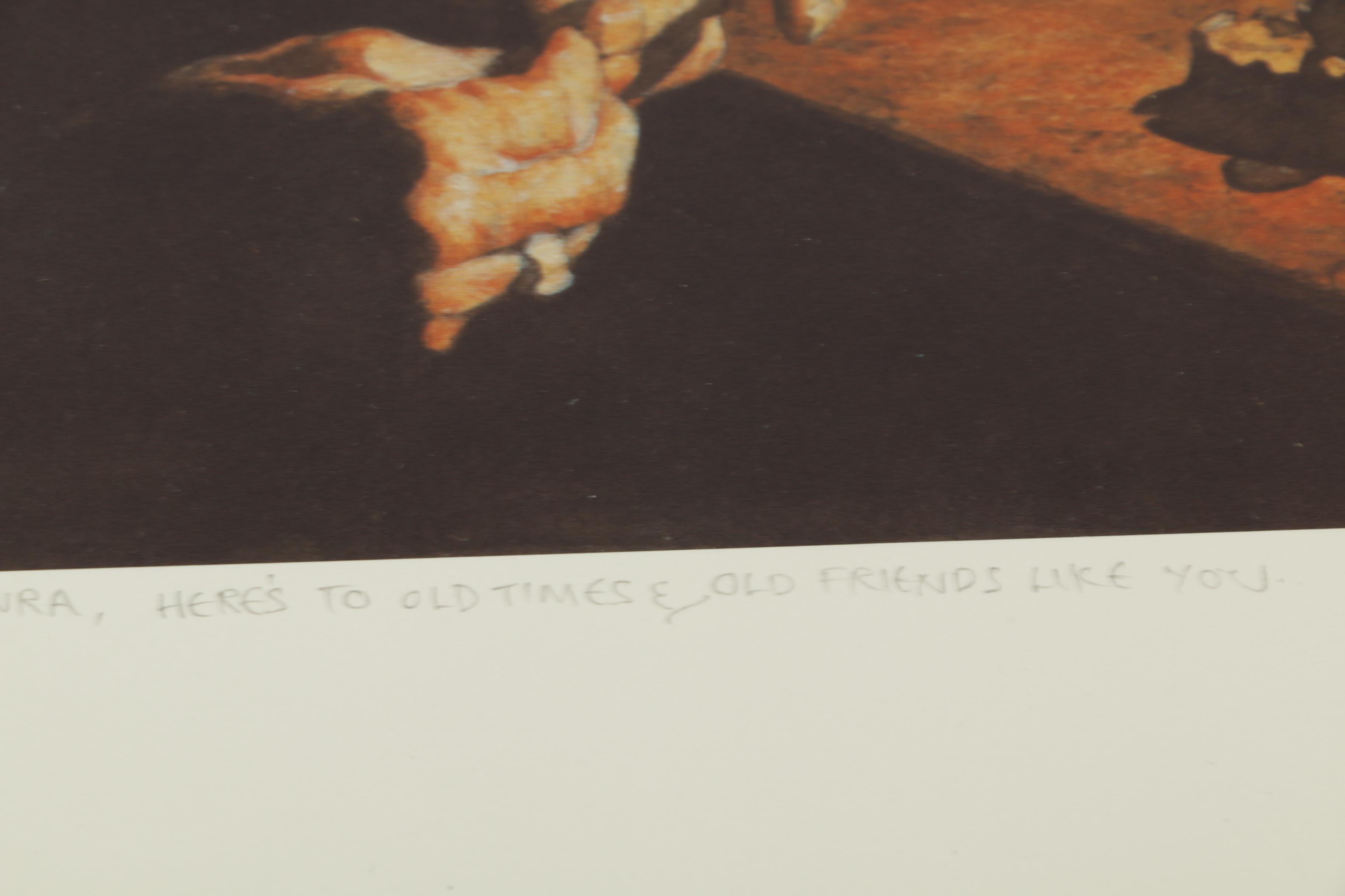 Steven Saylor Limited Edition Offset Lithographs Including "Bar Talk"