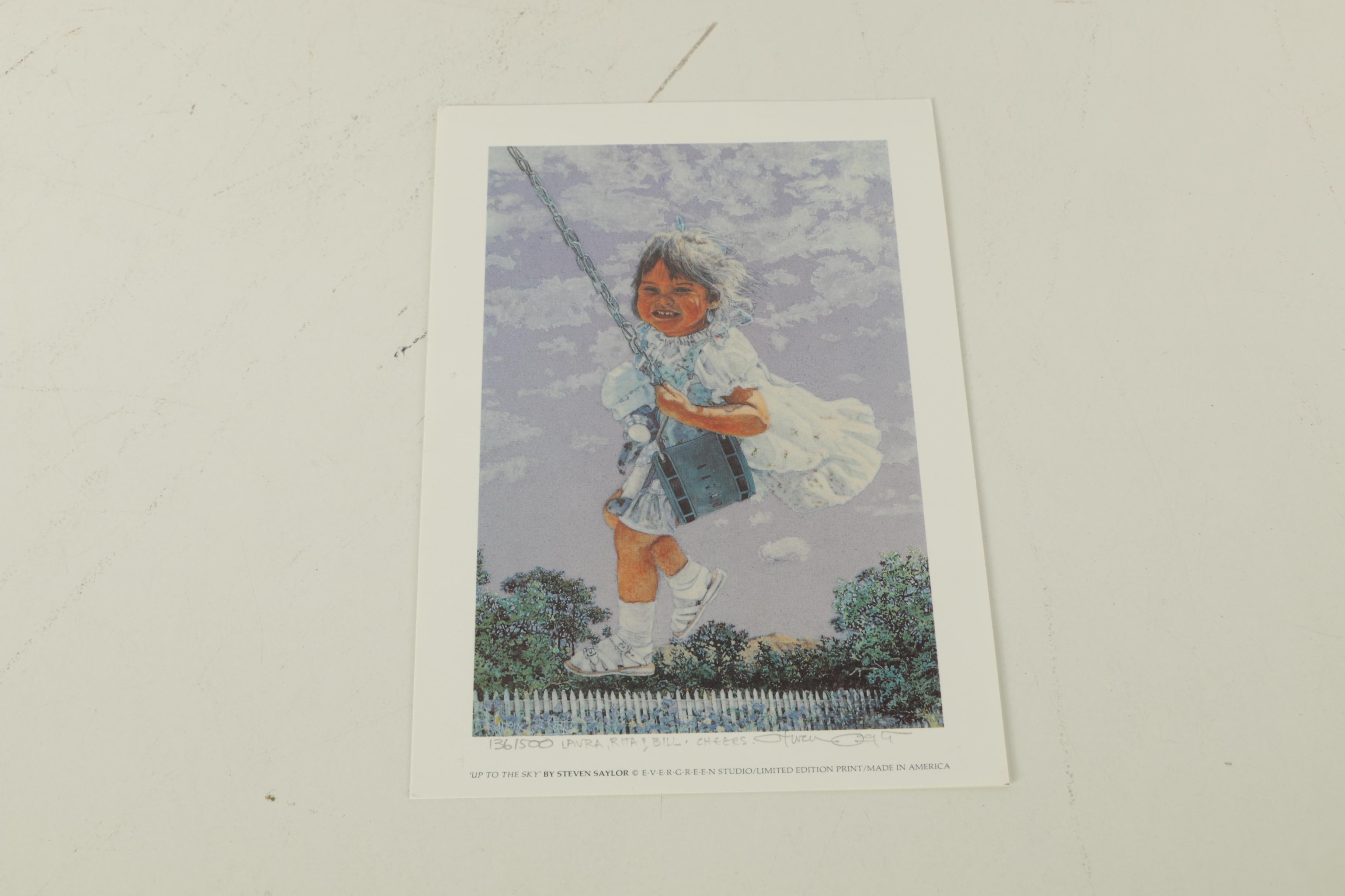 Steven Saylor Limited Edition Offset Lithographs Including "Bar Talk"