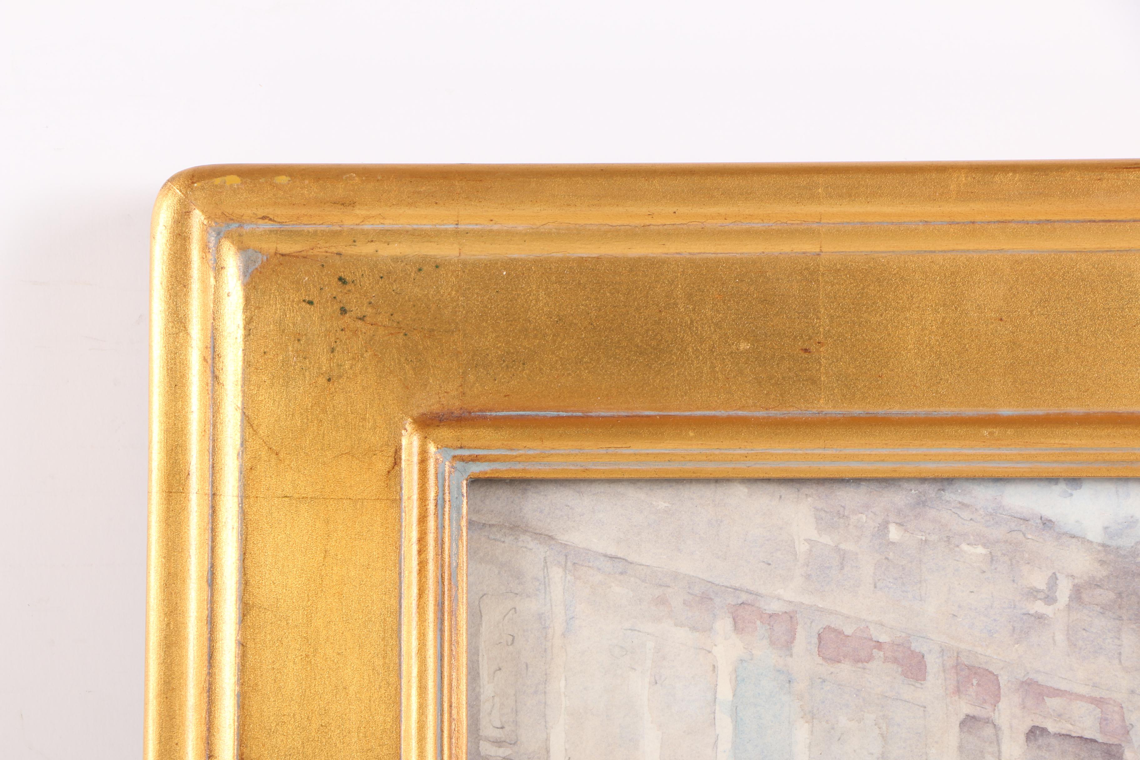 Dennis Pendleton Gouache Painting on Paper of Renaissance Style Figures