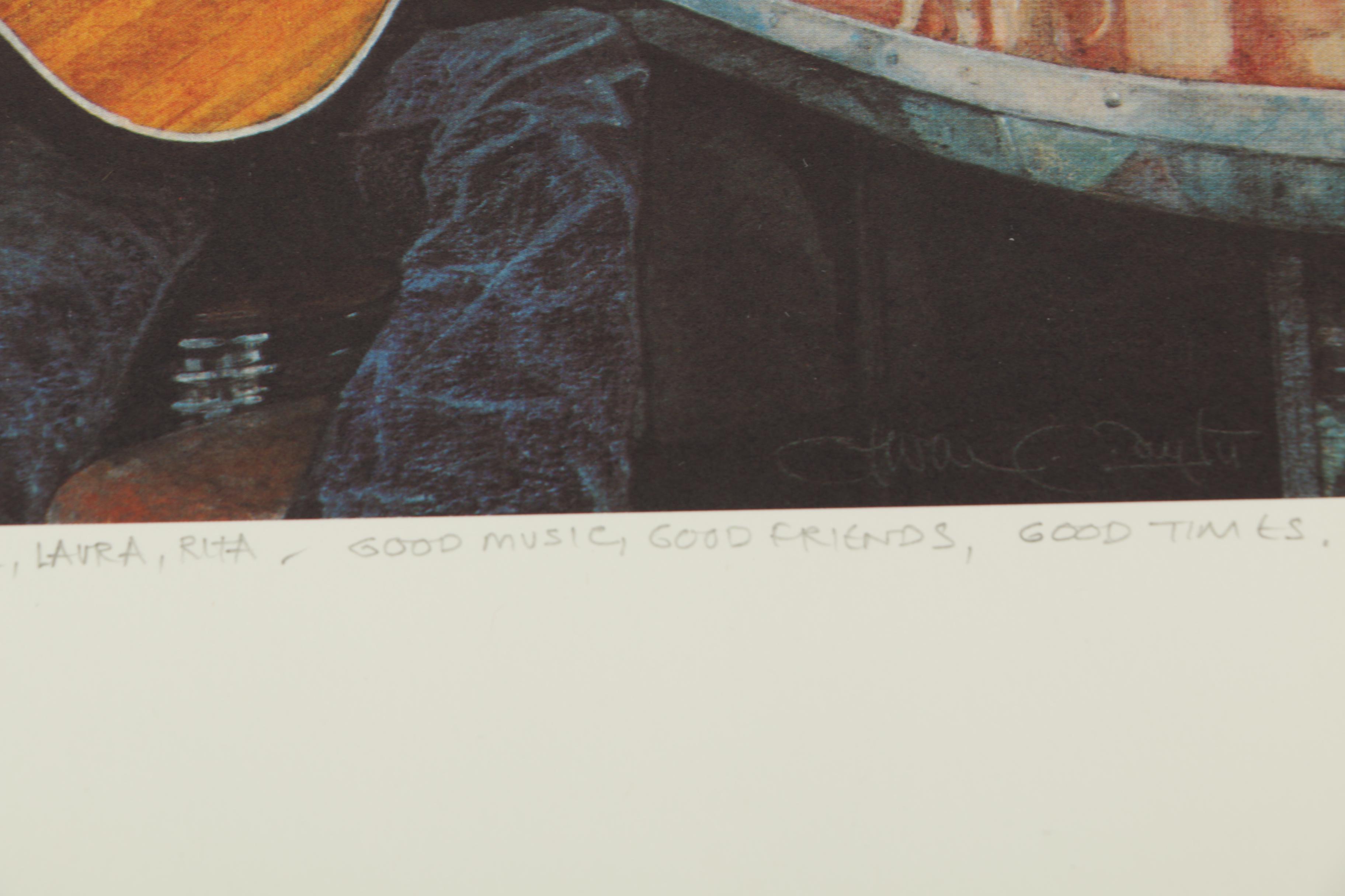 Steven Saylor Limited Edition Offset Lithographs Including "Beans and Whiskey"