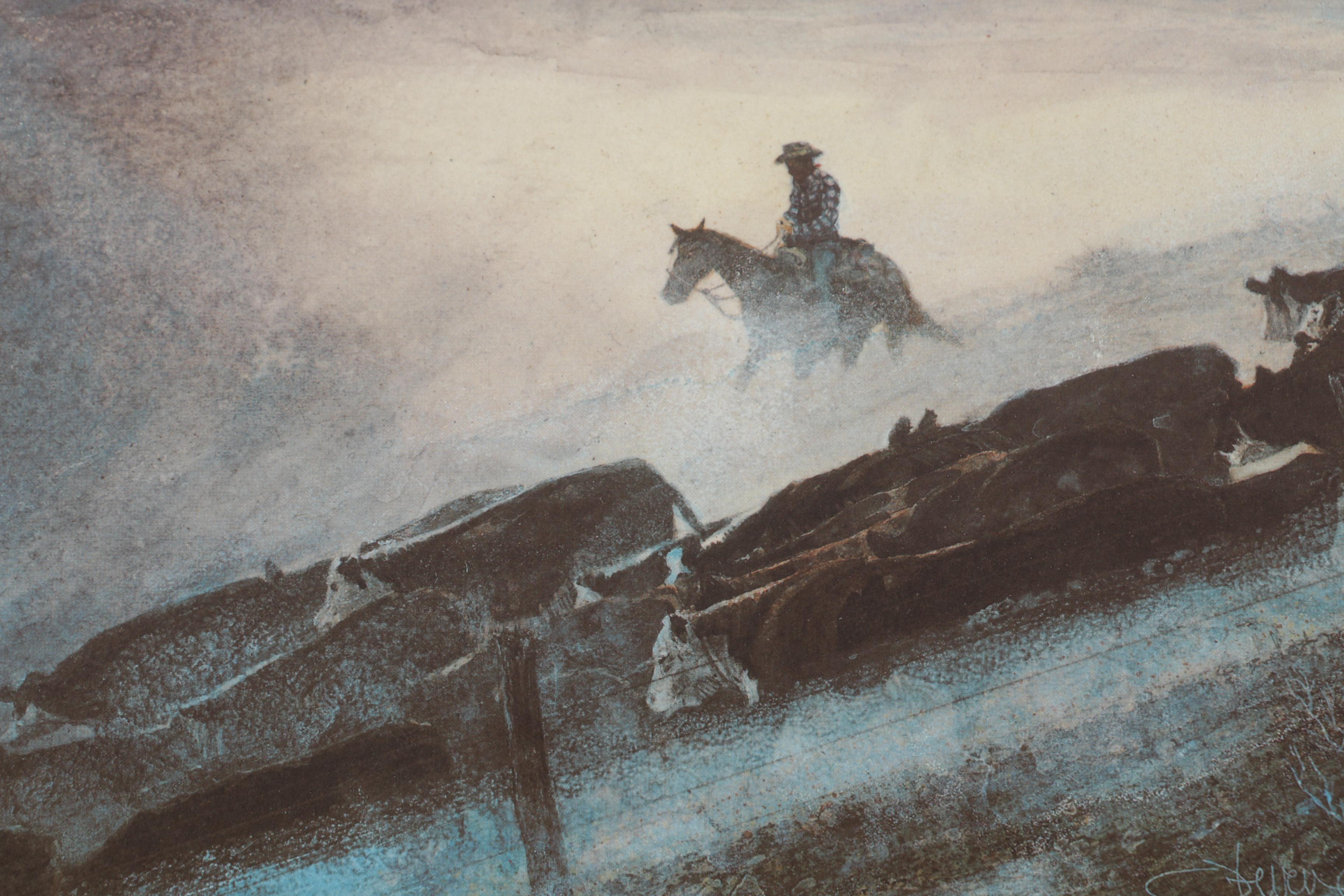 Steven Saylor Limited Edition Offset Lithographs Including "Beans and Whiskey"