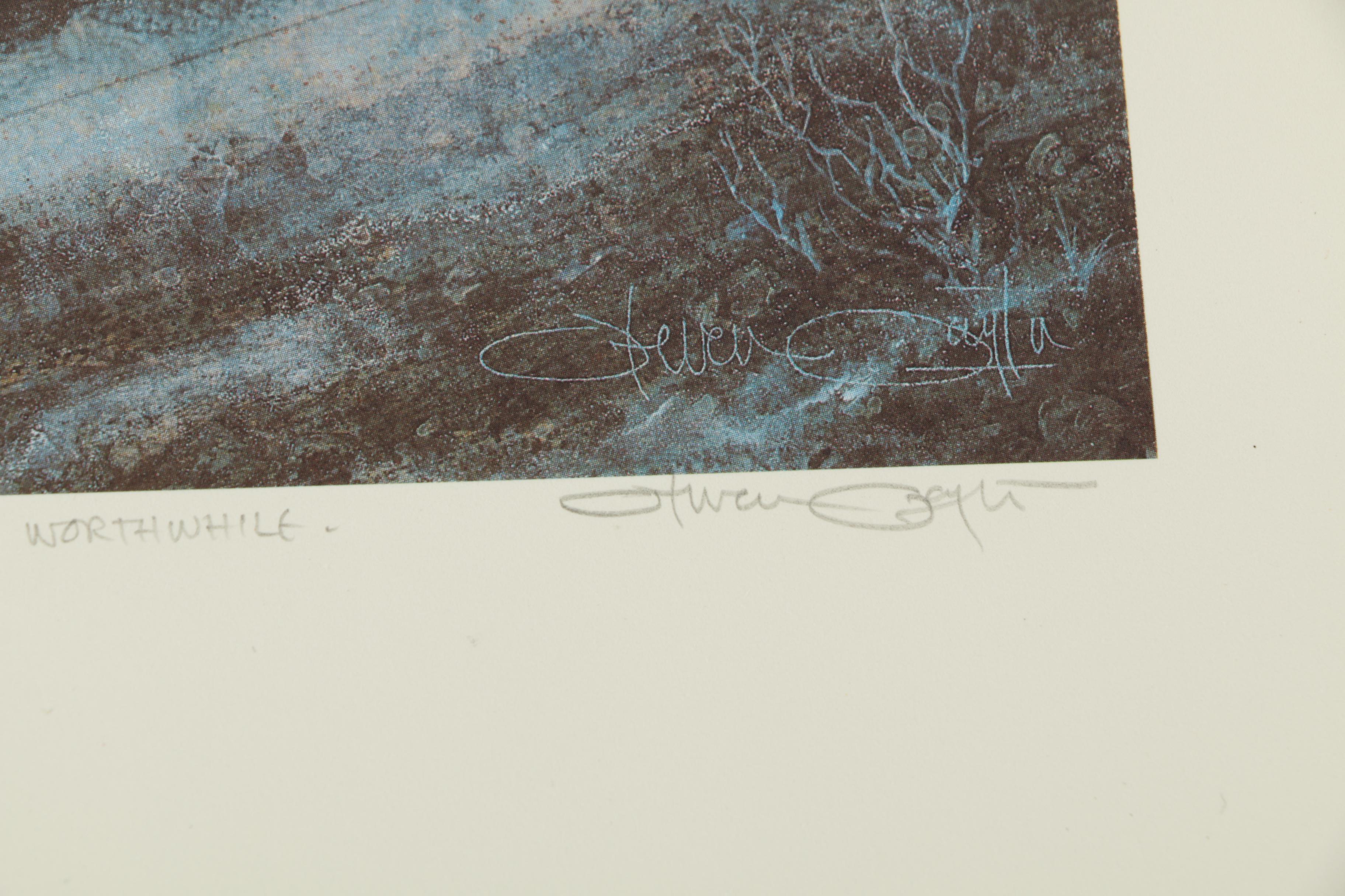 Steven Saylor Limited Edition Offset Lithographs Including "Beans and Whiskey"