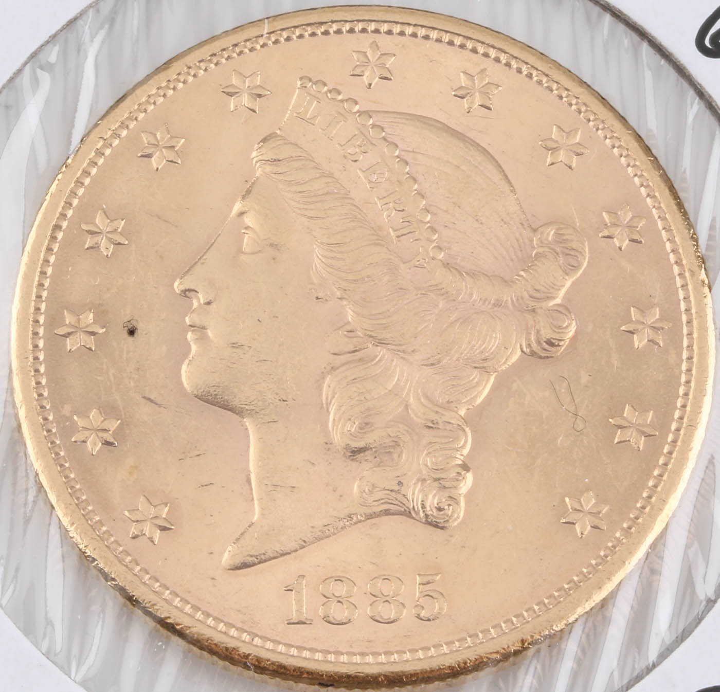 1885-S Liberty Head $20 Gold Coin