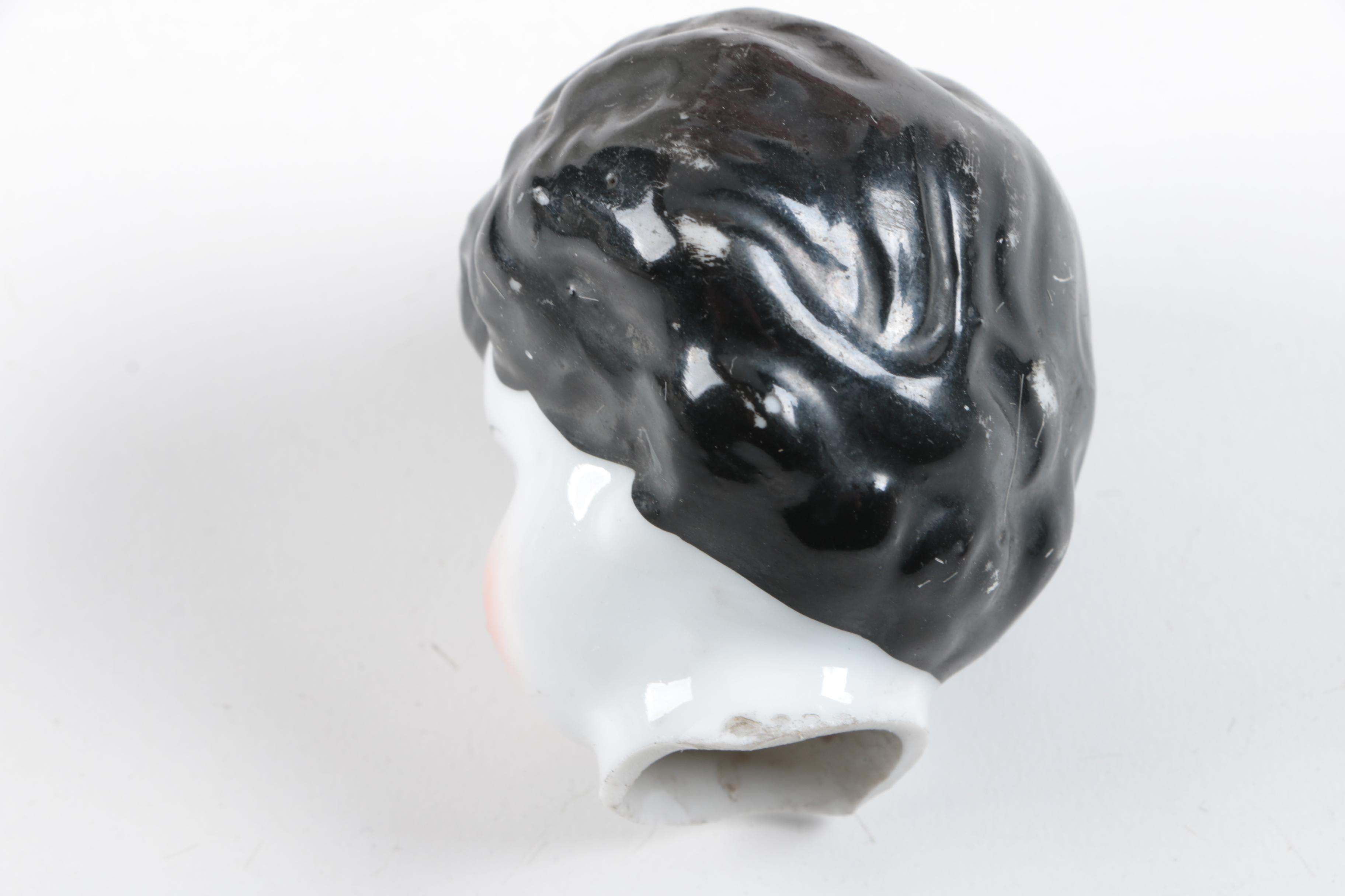 C. 1940s Imperial Composition Baby Doll with Vintage Porcelain Dolls