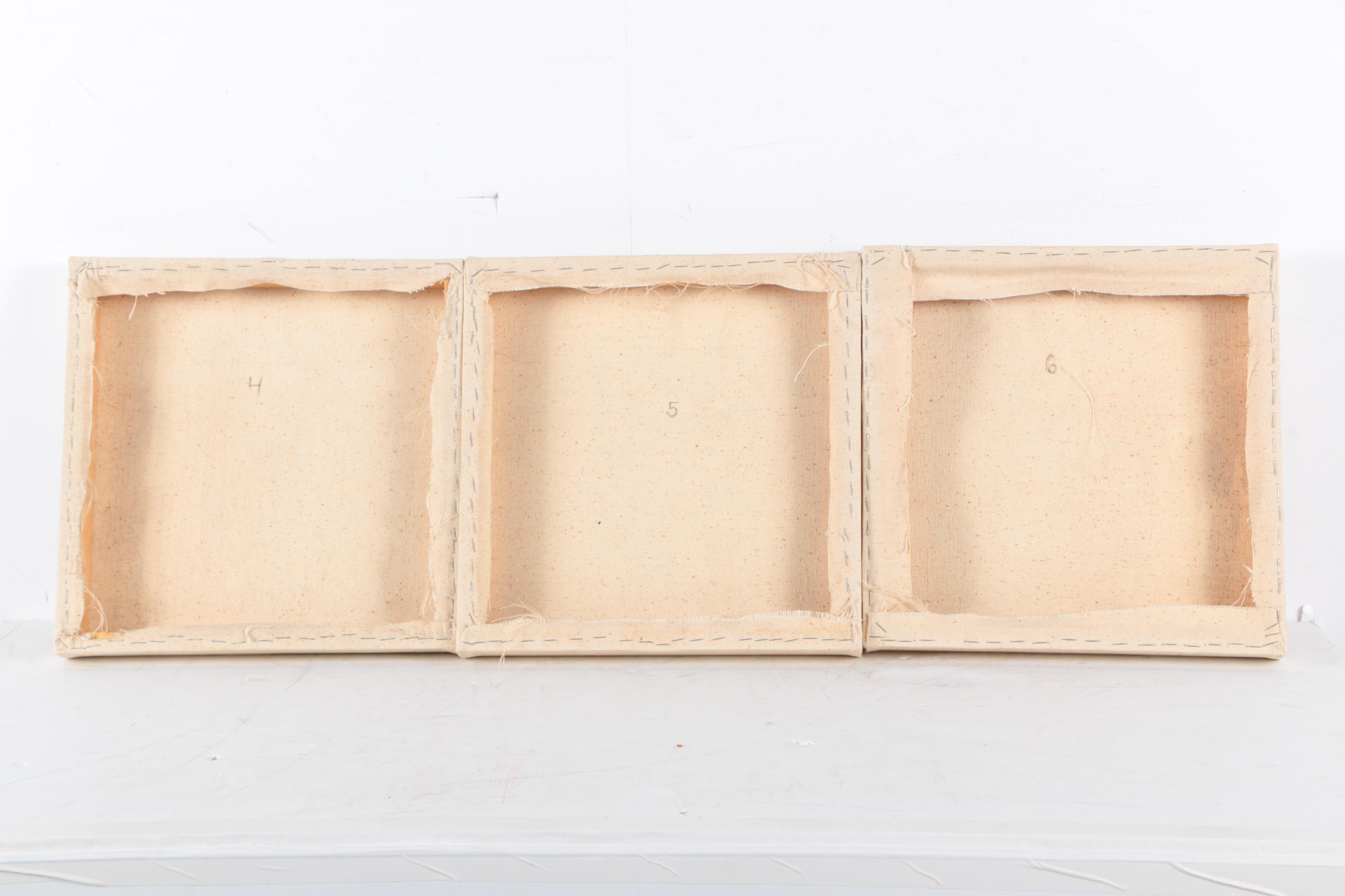 Lee Milmon Nine-Piece Acrylic Painting