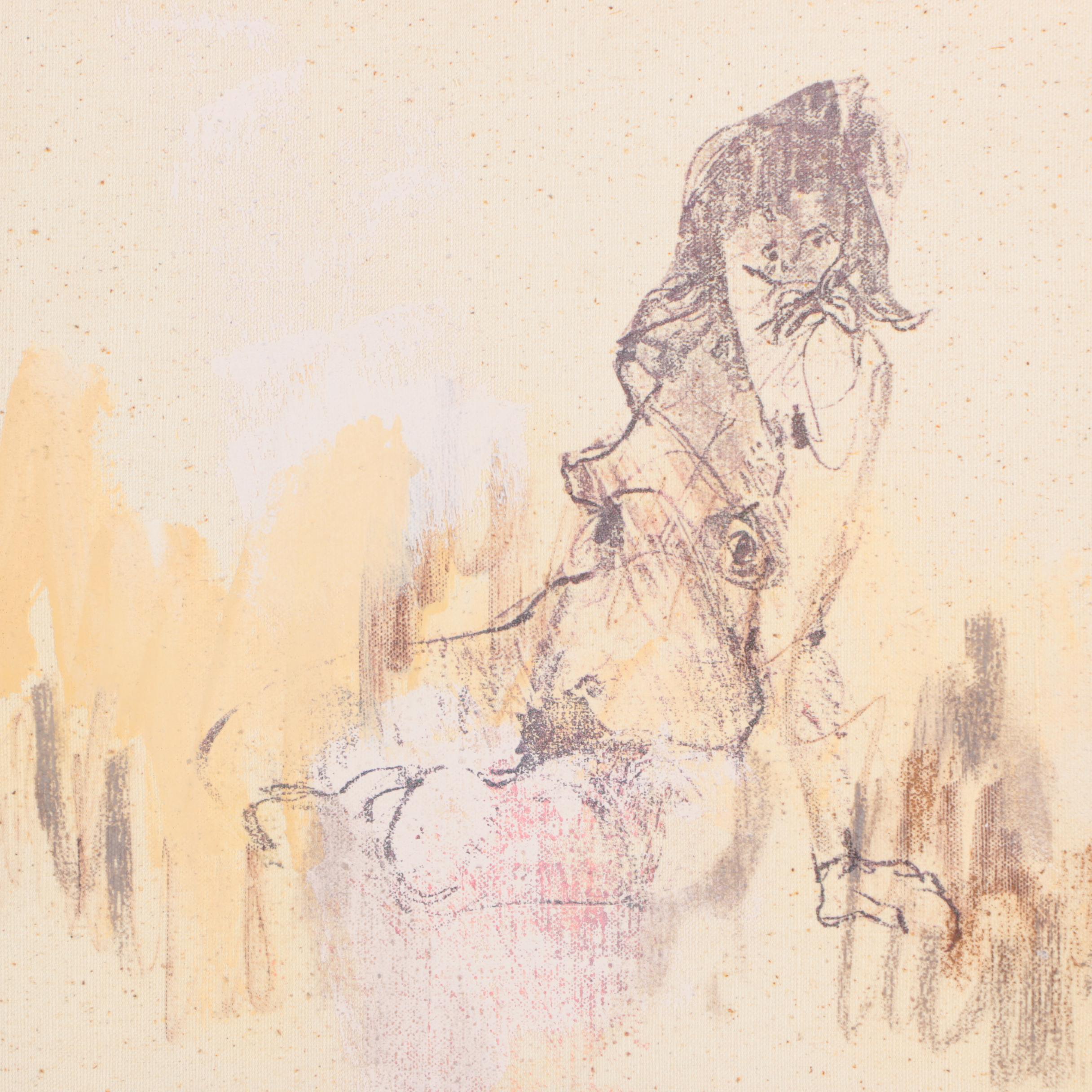 Lee Milmon Nine-Piece Acrylic Painting