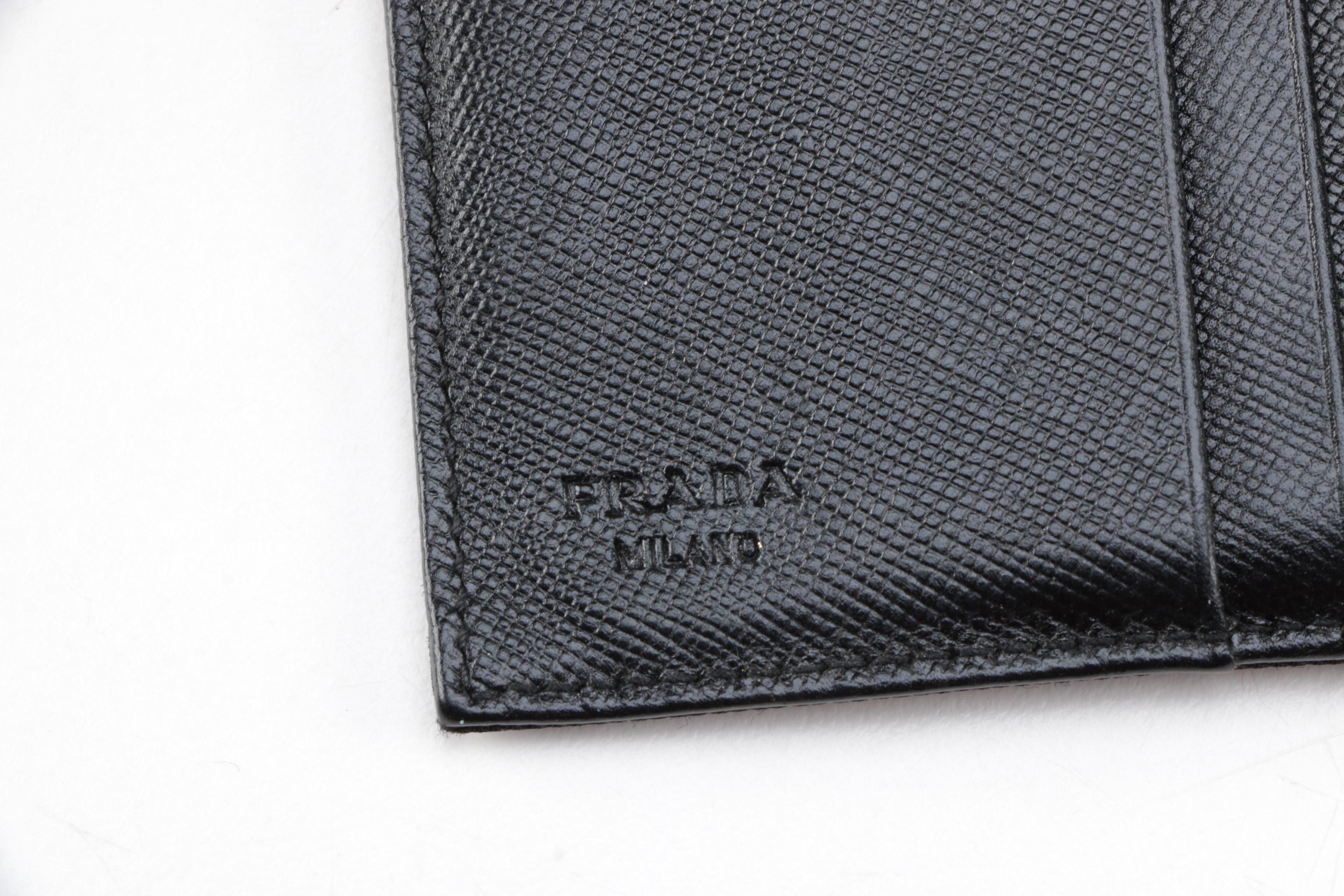 Prada Black Nylon Wallet