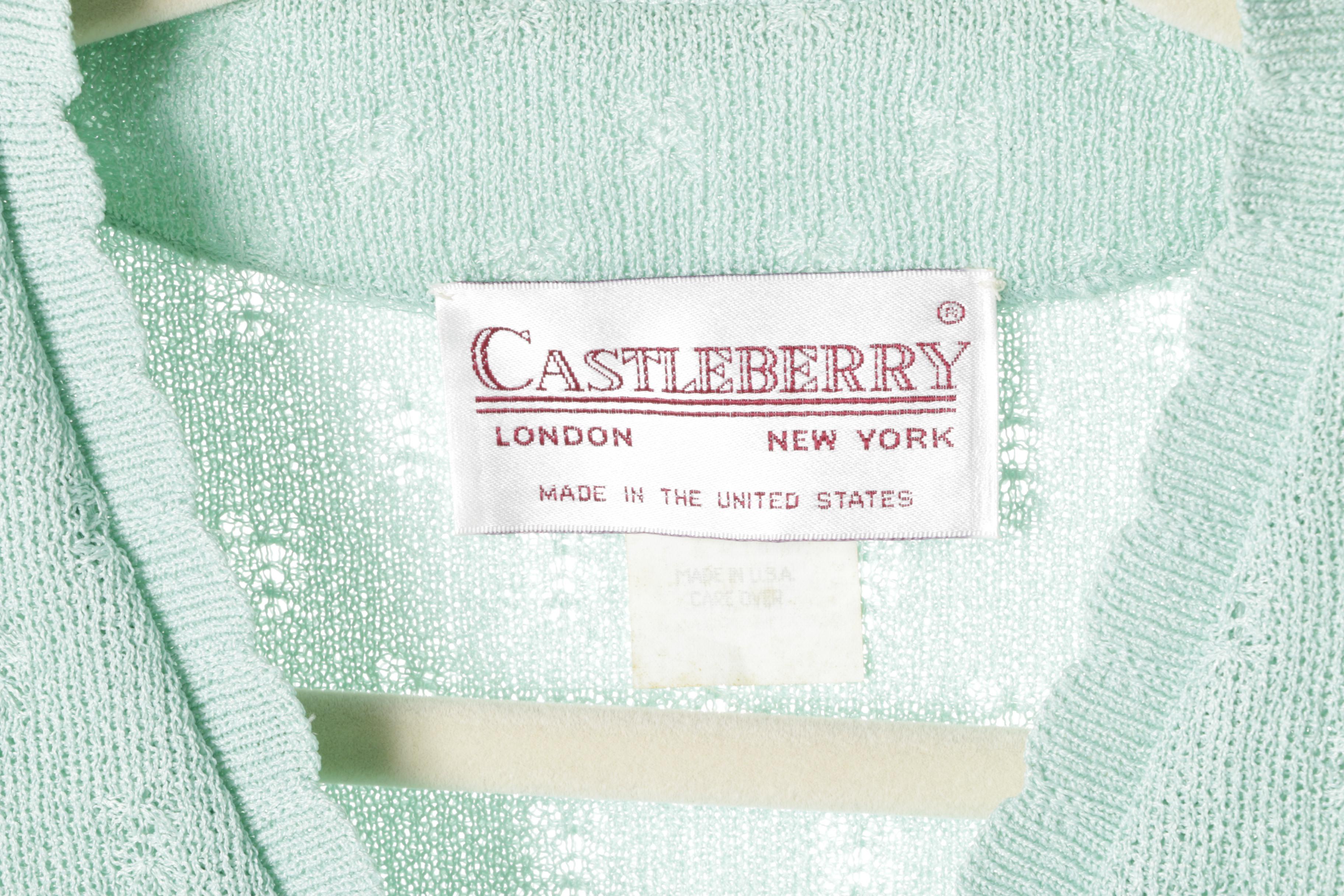 Women's Vintage Castleberry Knit Skirt Suits