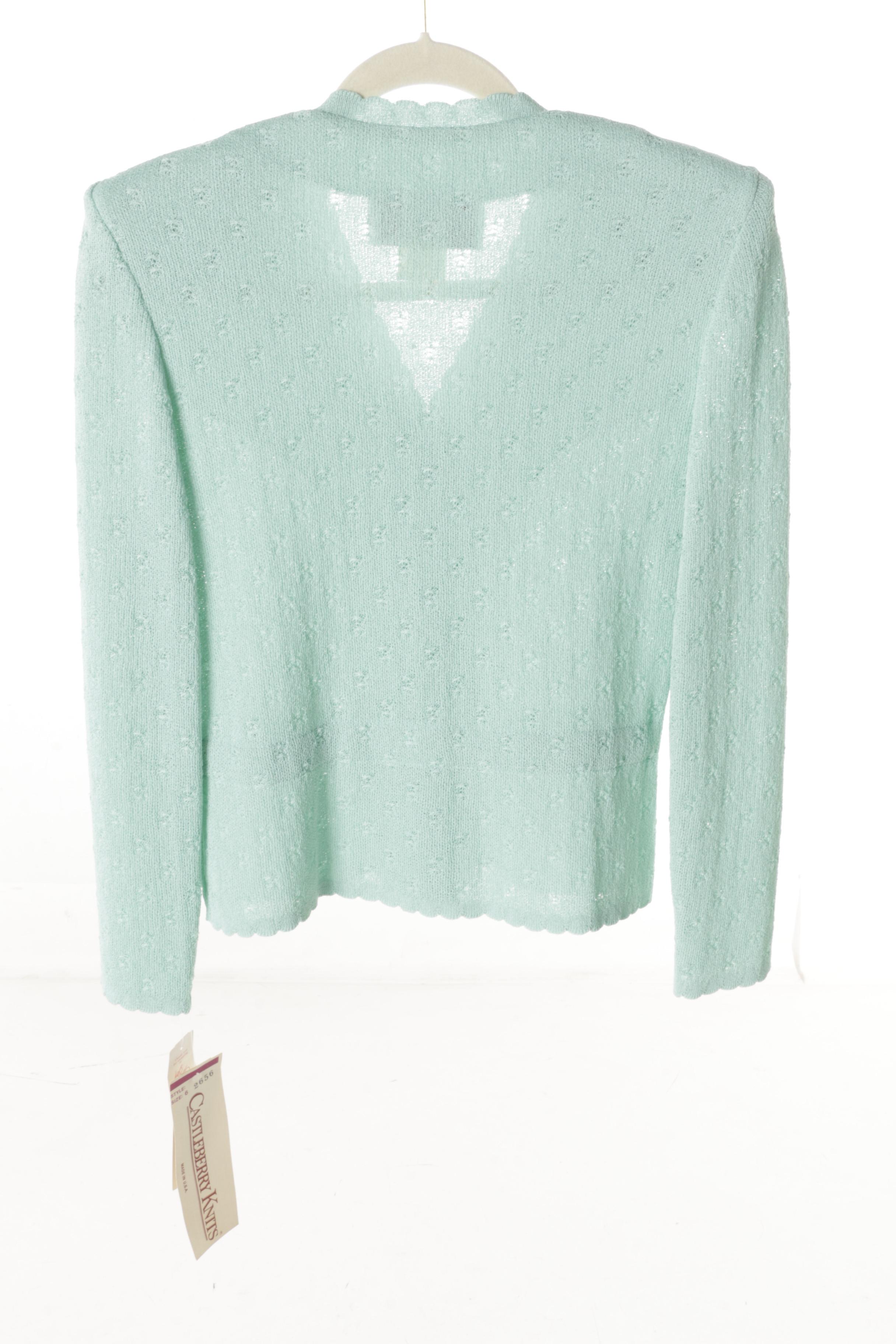 Women's Vintage Castleberry Knit Skirt Suits