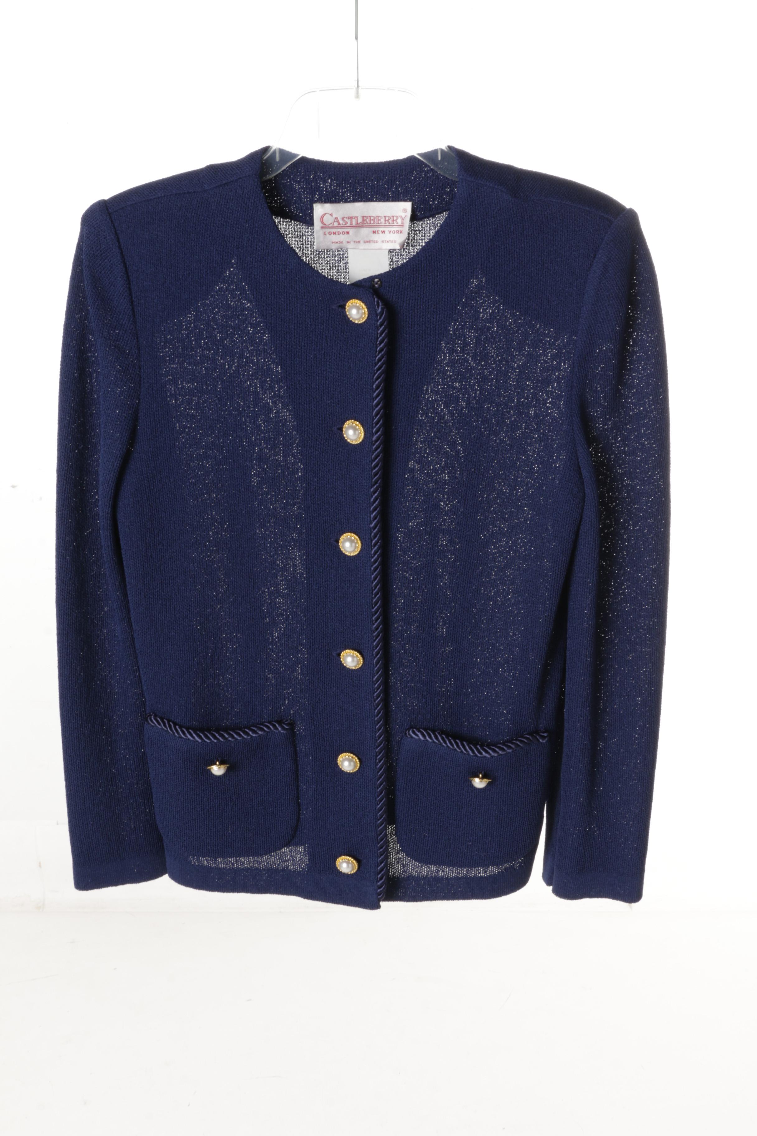 Women's Vintage Castleberry Knit Skirt Suits