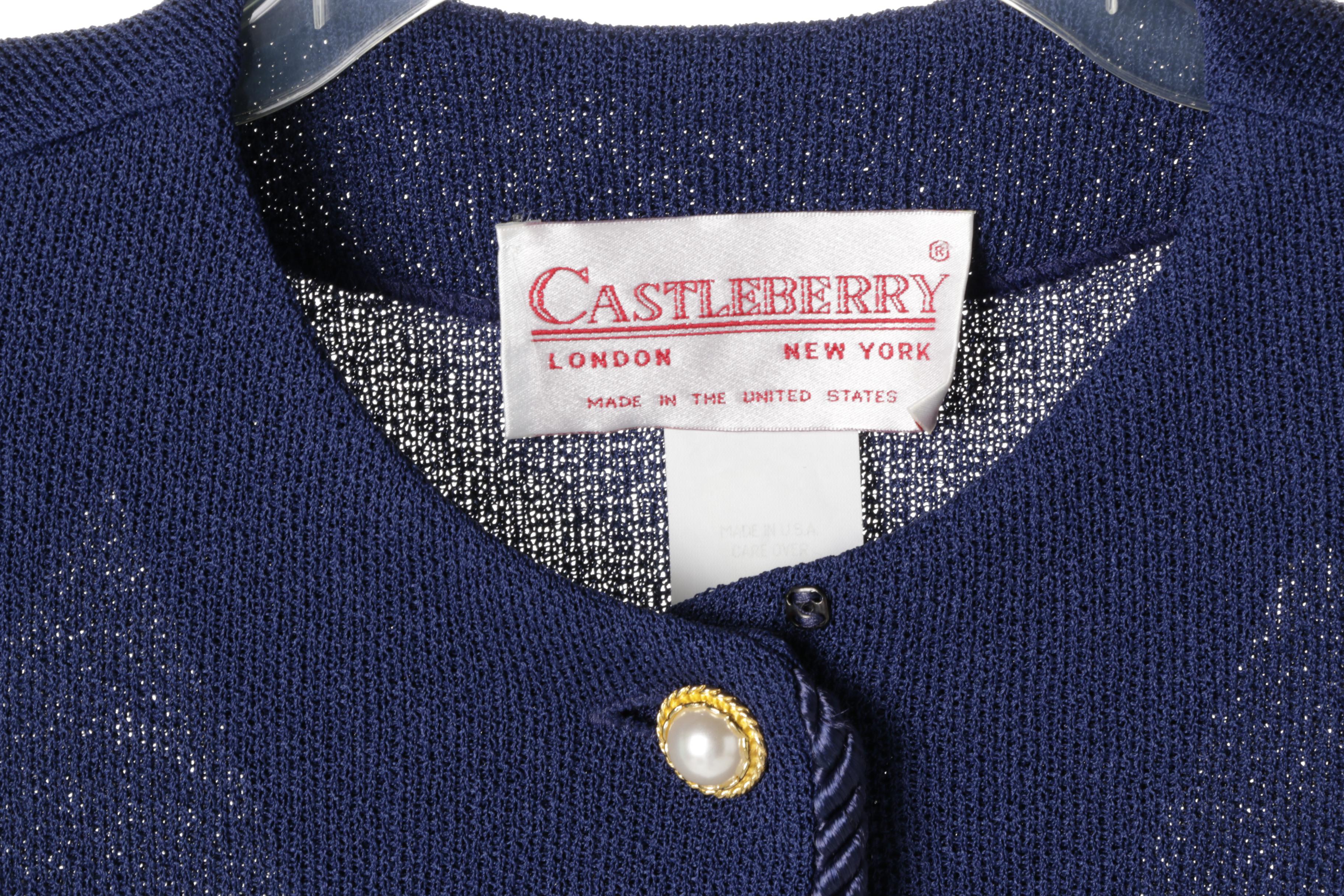 Women's Vintage Castleberry Knit Skirt Suits