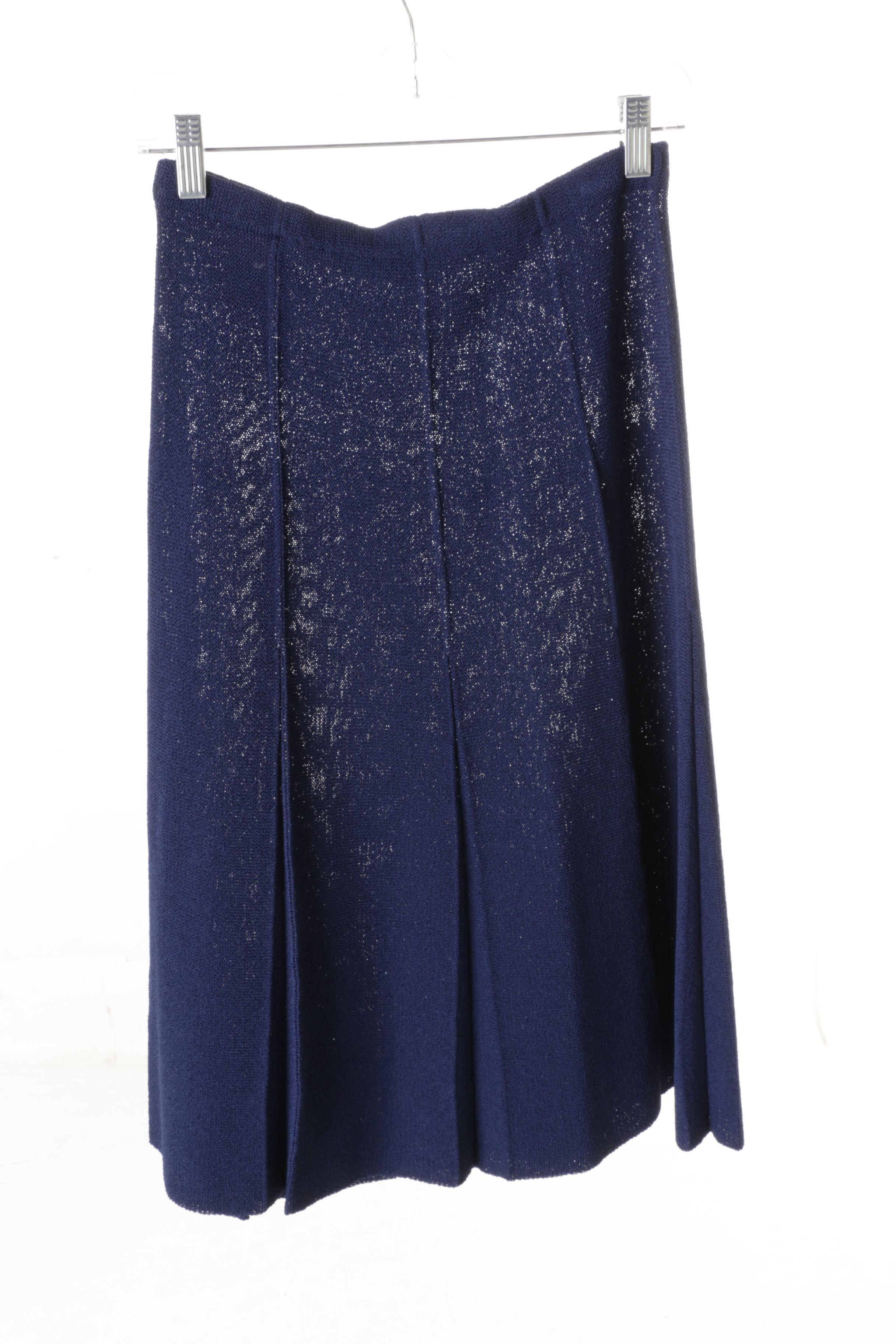 Women's Vintage Castleberry Knit Skirt Suits