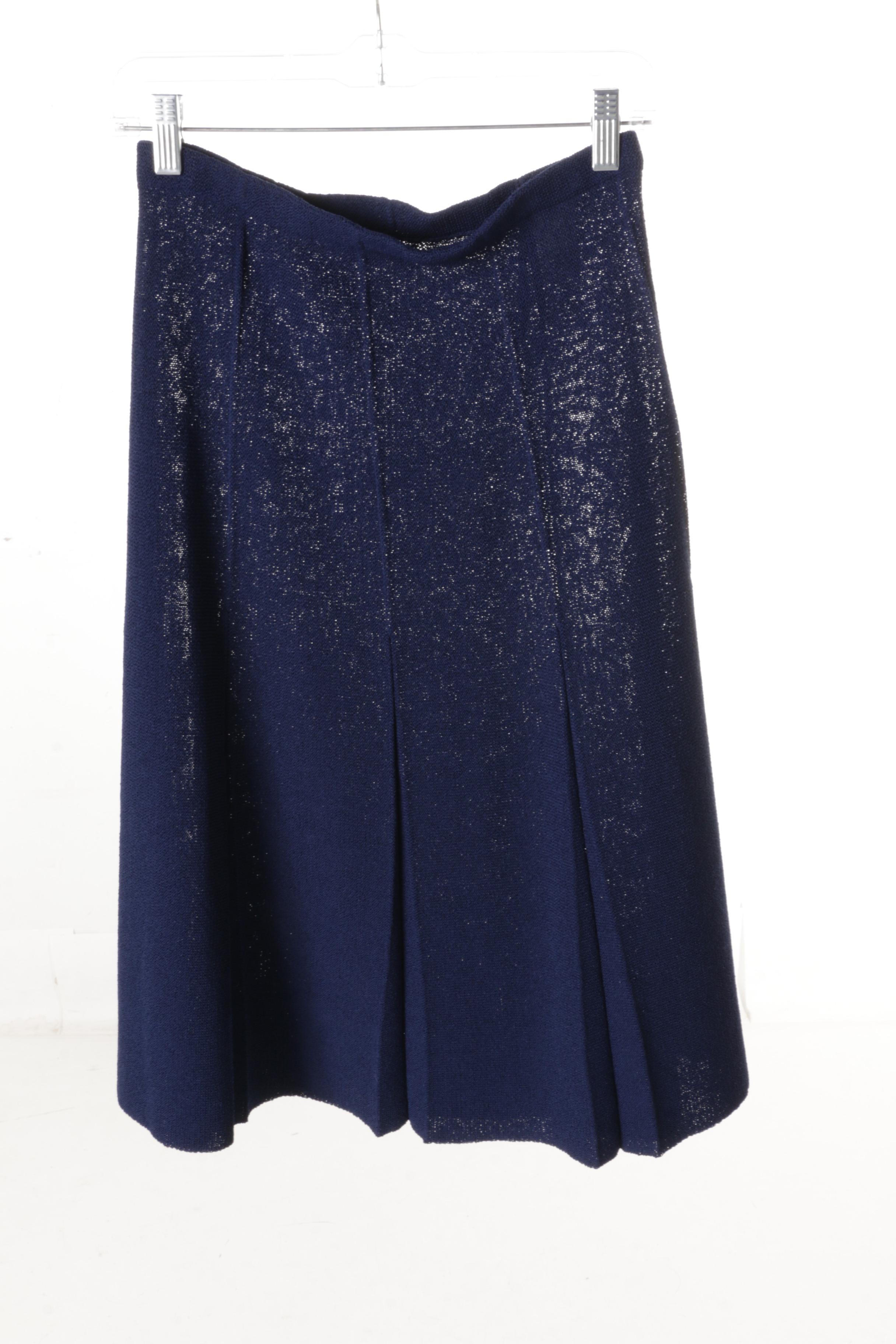 Women's Vintage Castleberry Knit Skirt Suits