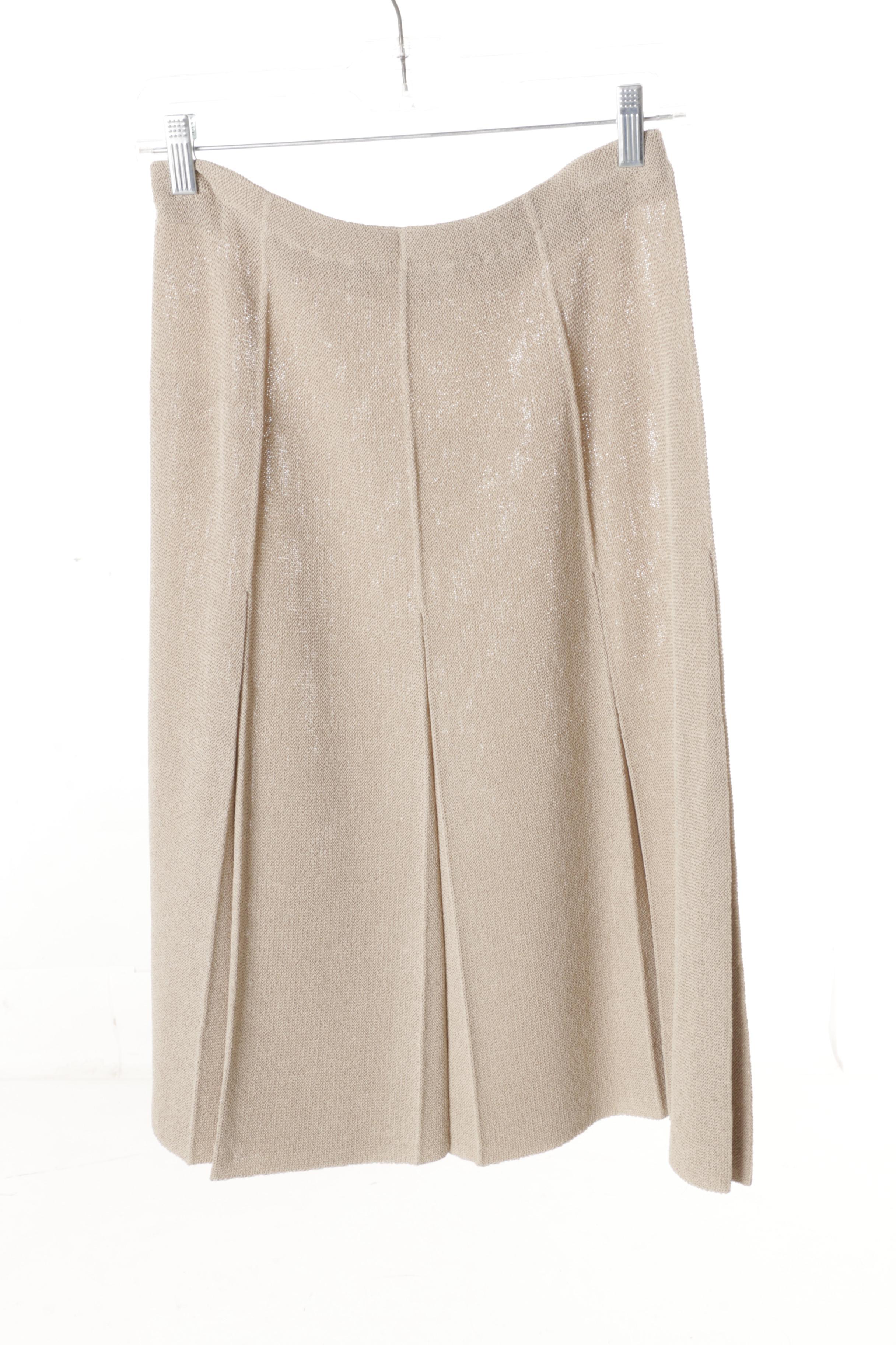 Women's Vintage Castleberry Knit Skirt Suits