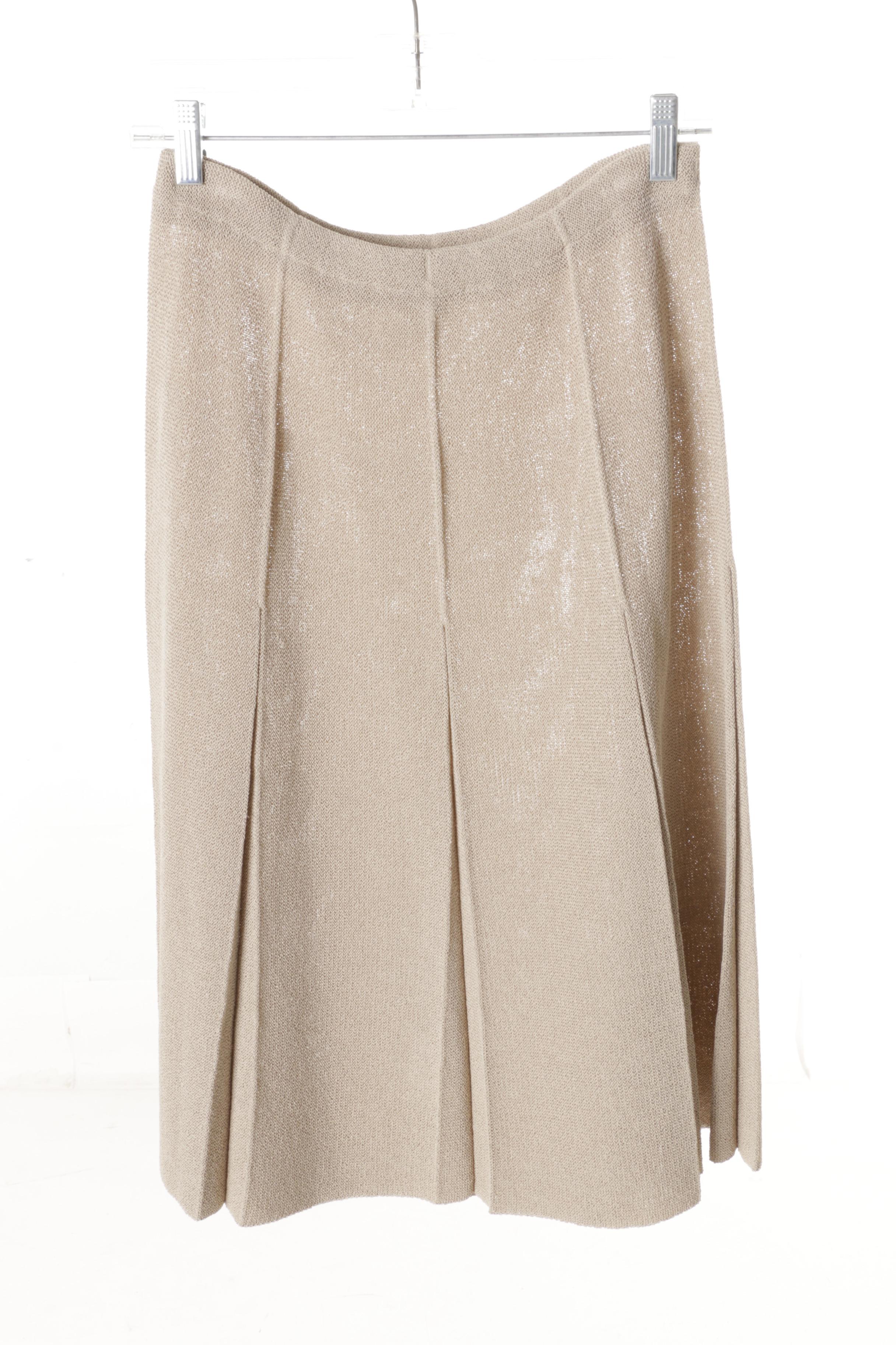 Women's Vintage Castleberry Knit Skirt Suits