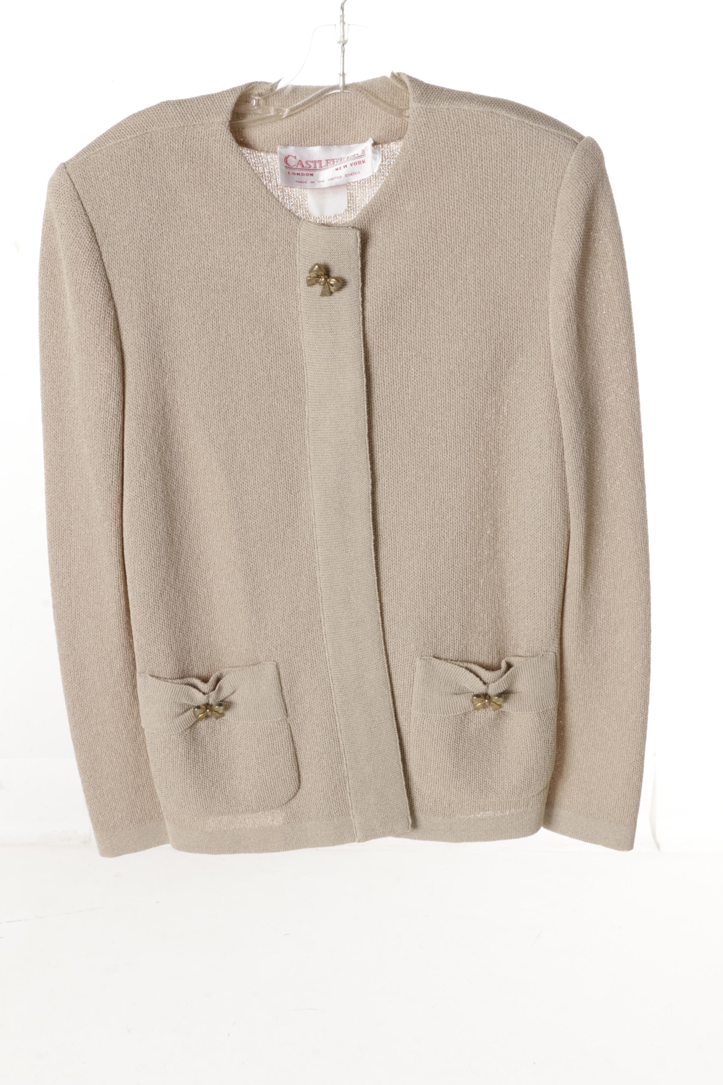 Women's Vintage Castleberry Knit Skirt Suits