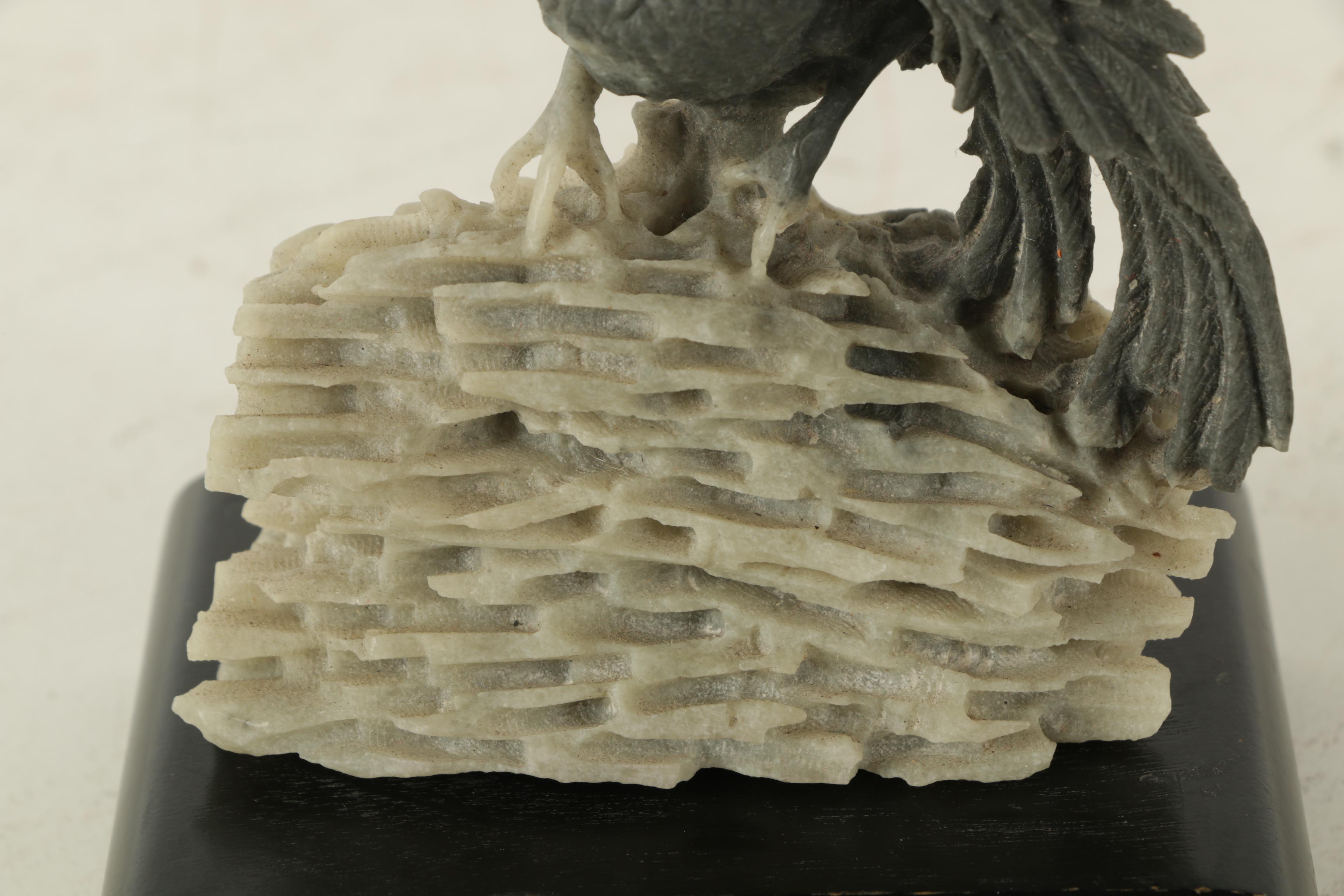 Japanese Soapstone Carving of Bird