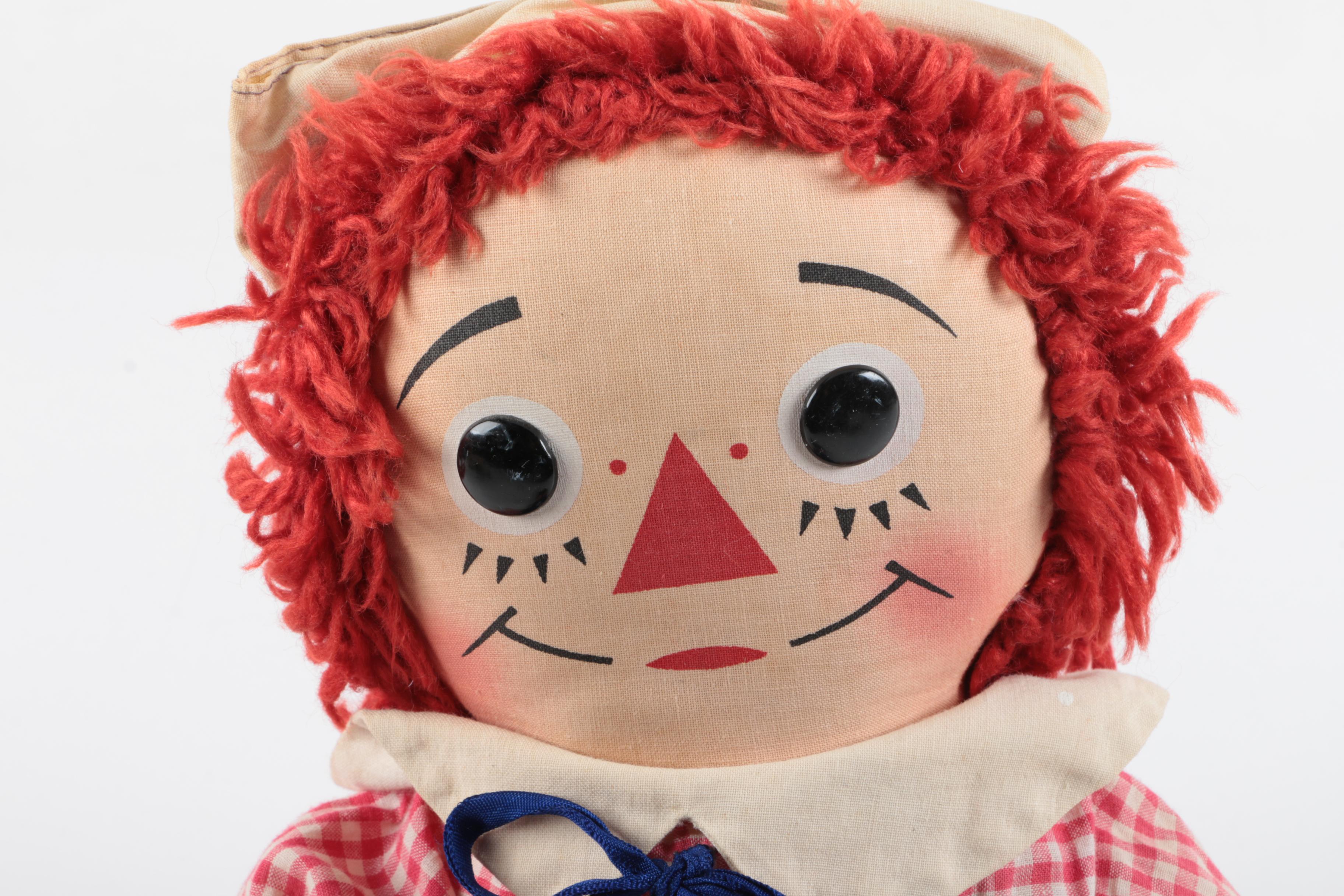 Vintage "Raggedy Ann" and "Andy" Dolls