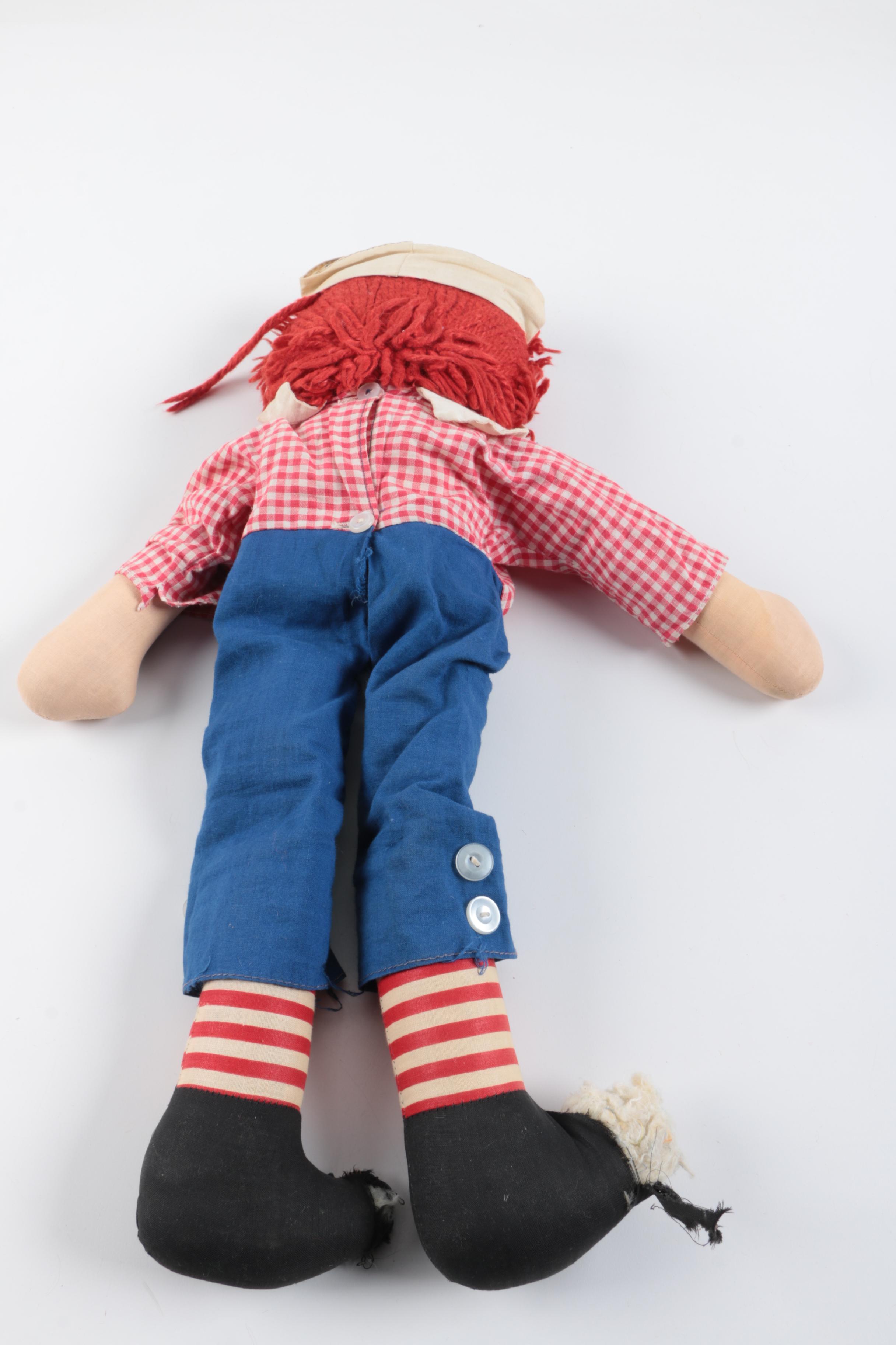 Vintage "Raggedy Ann" and "Andy" Dolls