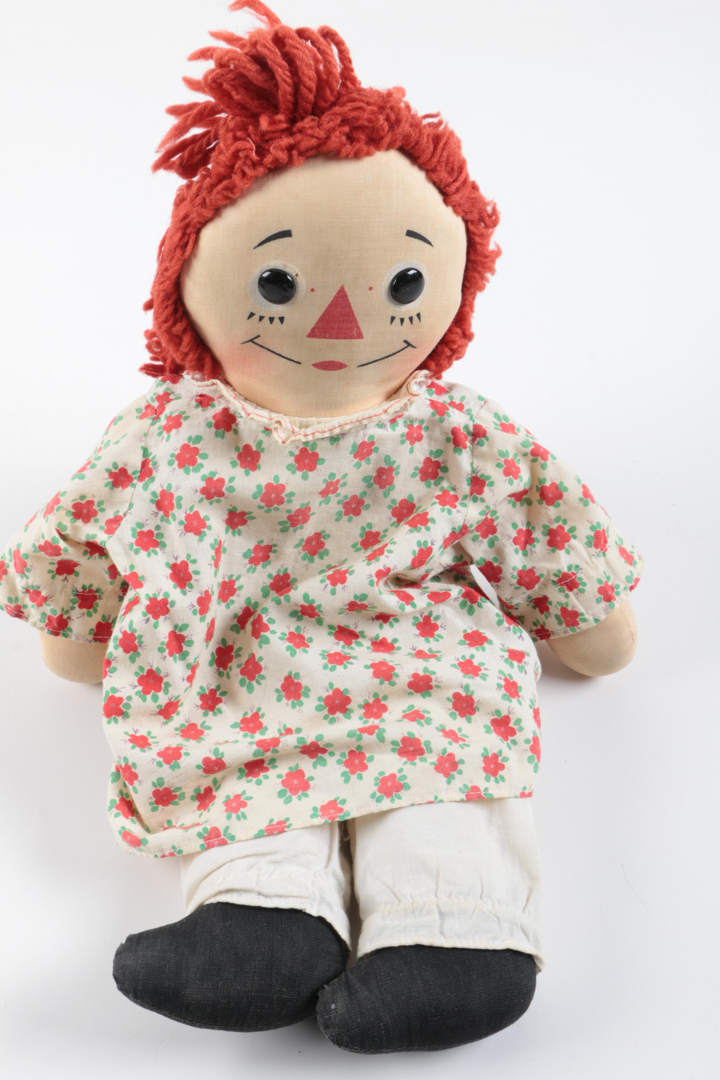 Vintage "Raggedy Ann" and "Andy" Dolls