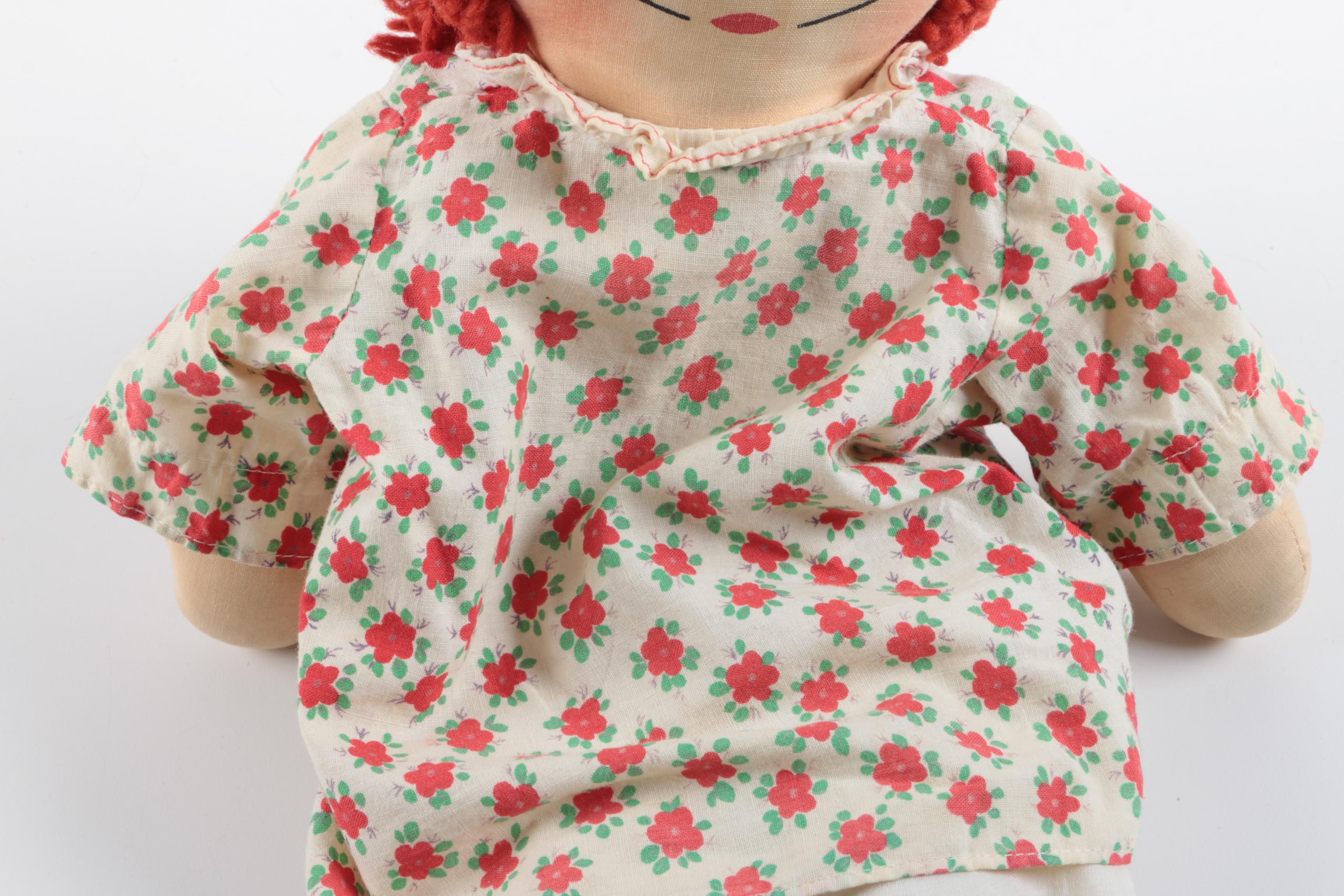Vintage "Raggedy Ann" and "Andy" Dolls