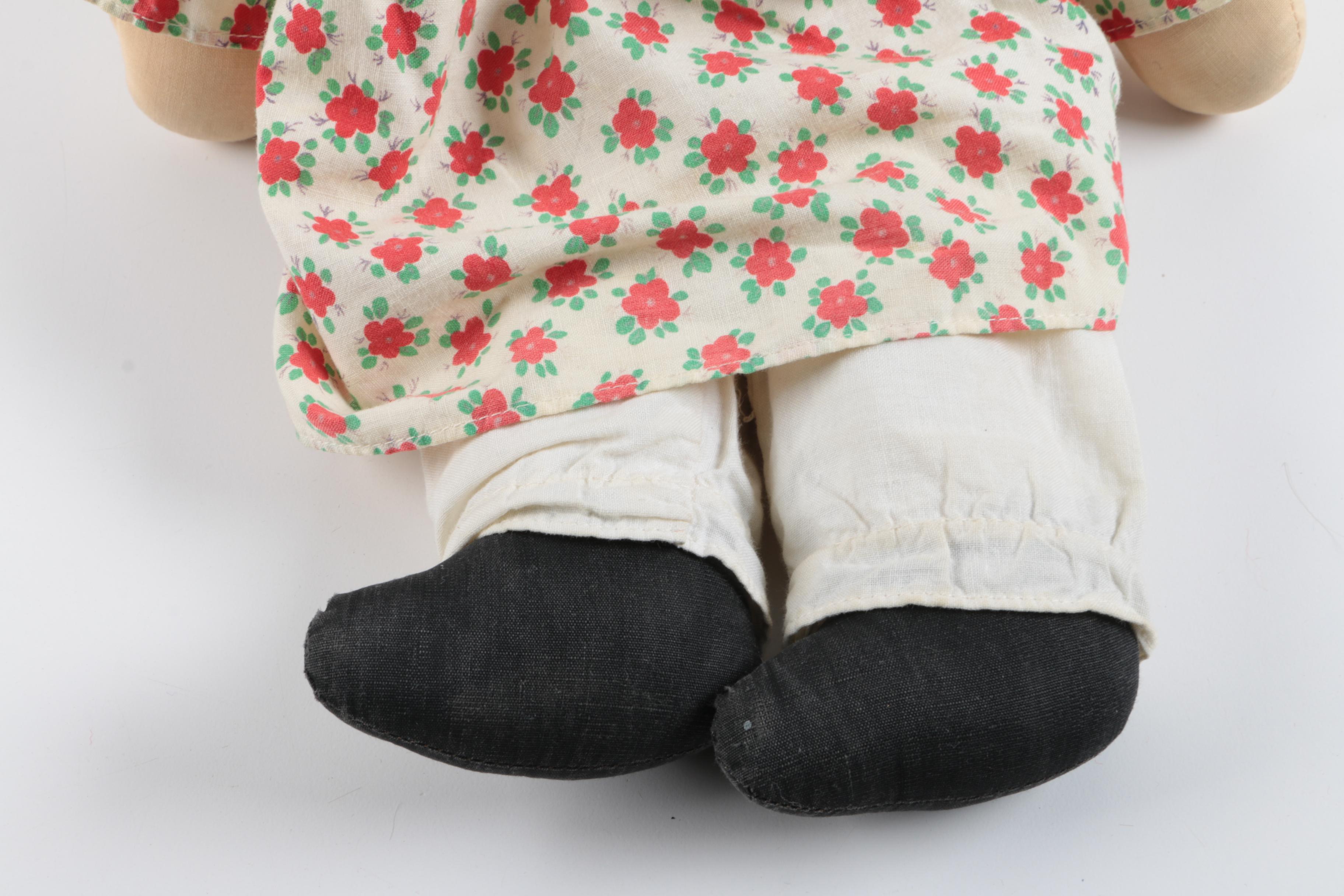 Vintage "Raggedy Ann" and "Andy" Dolls