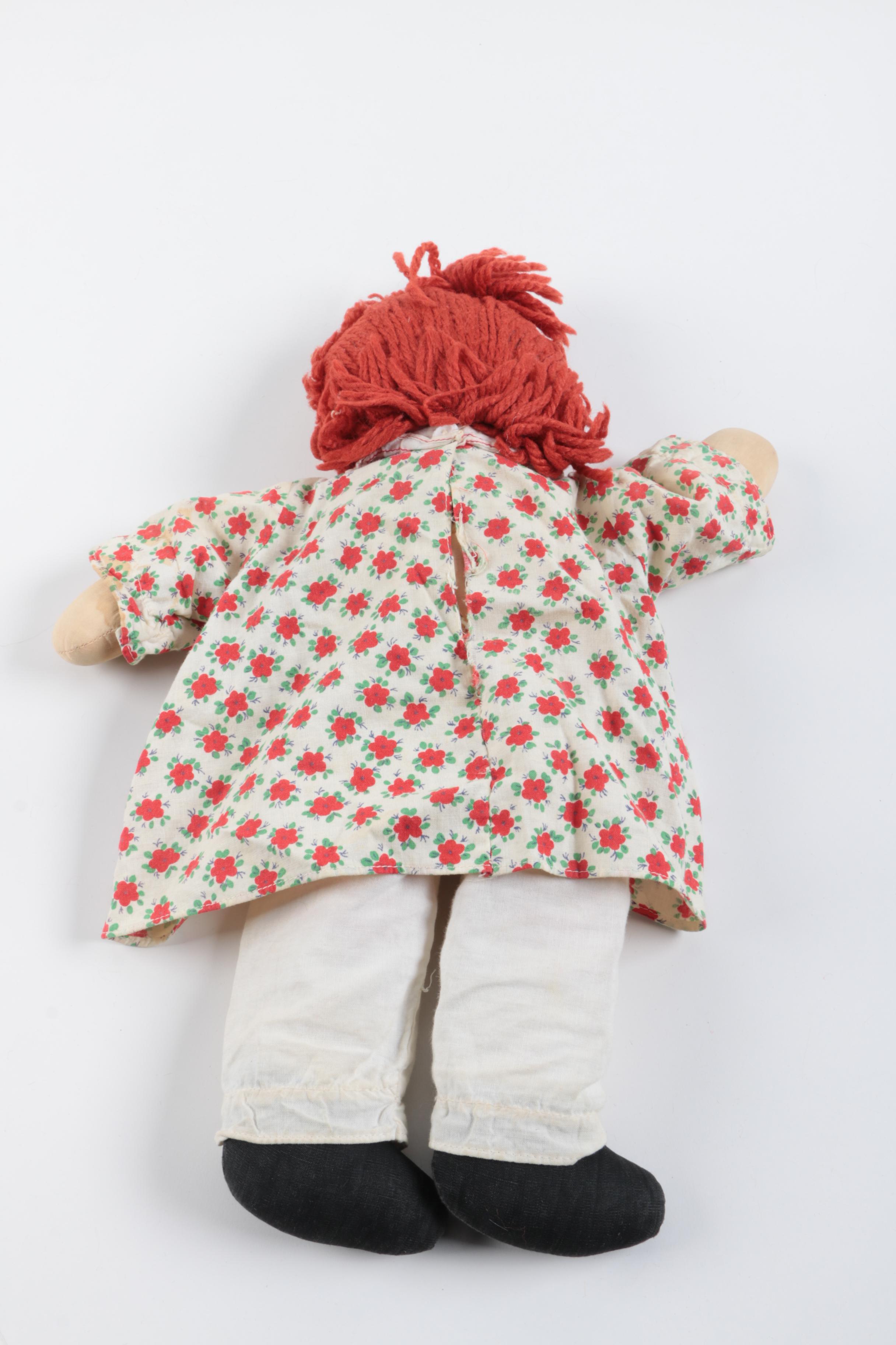 Vintage "Raggedy Ann" and "Andy" Dolls