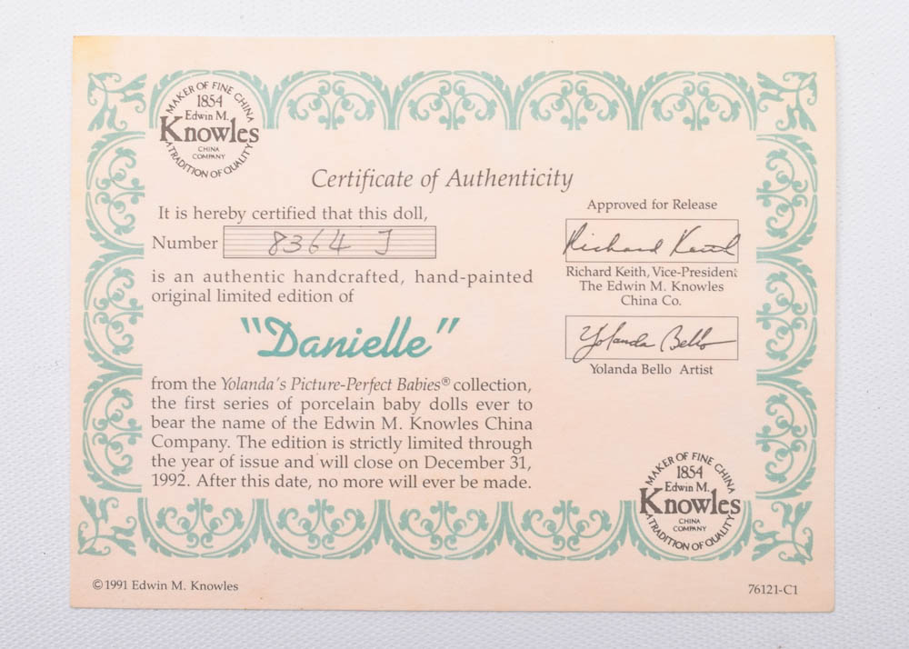 Yolanda's Picture Perfect Babies "Danielle"