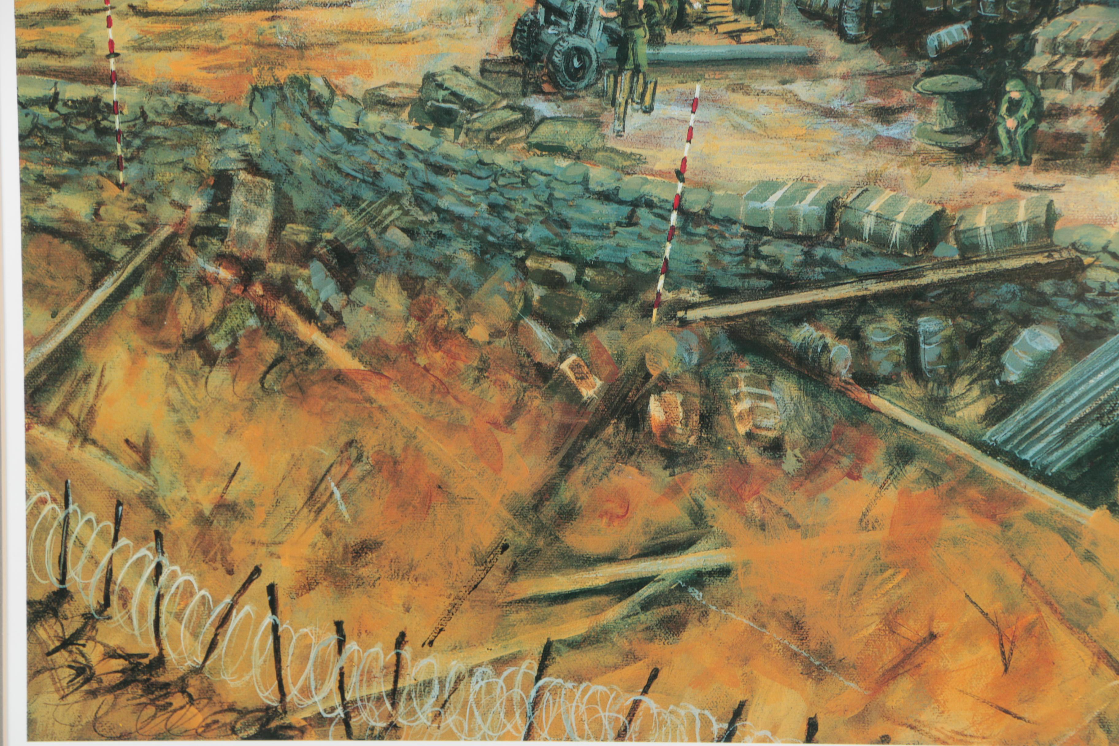 Jacques Lamy Limited Edition Offset Lithograph on Paper "Fire Base"