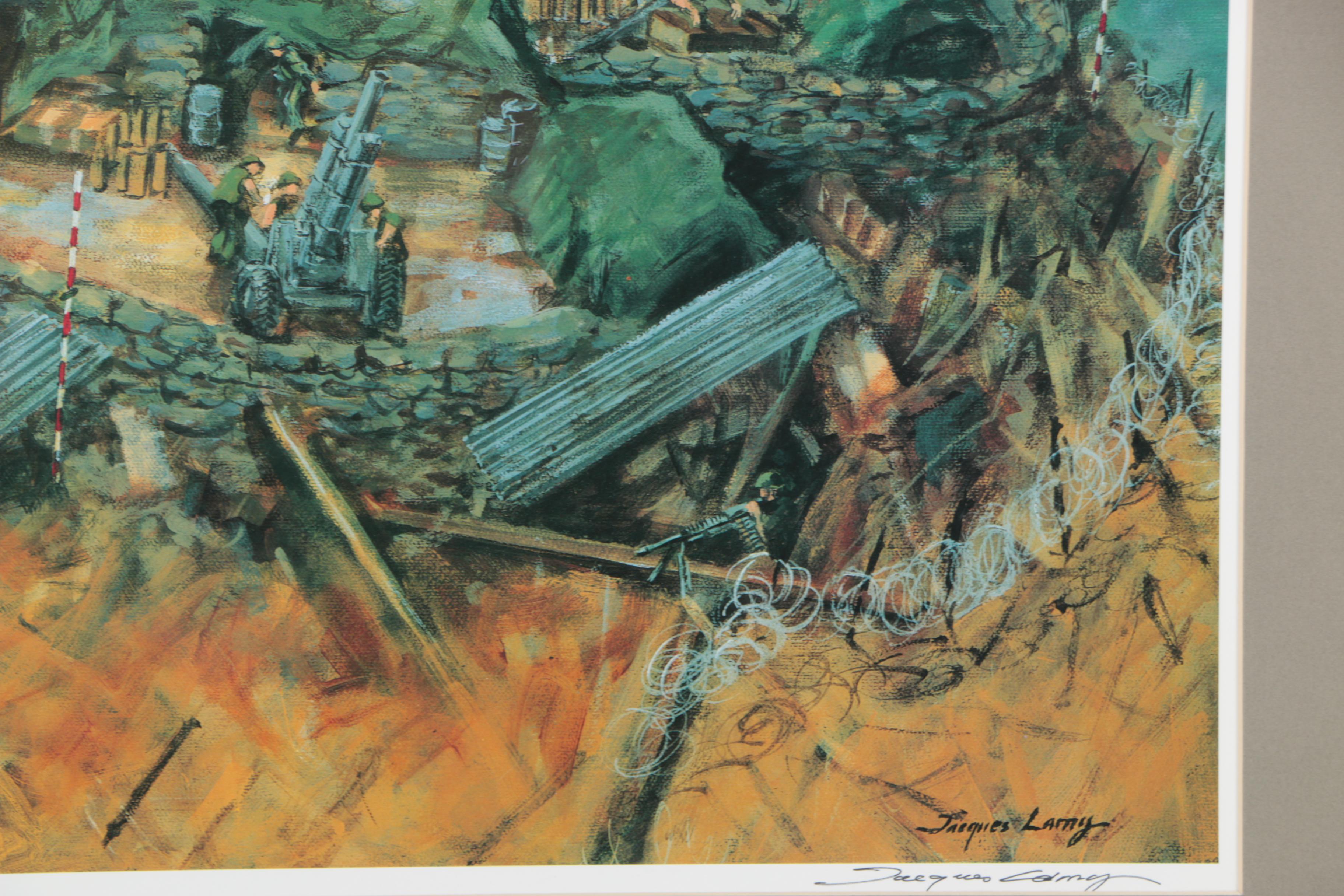 Jacques Lamy Limited Edition Offset Lithograph on Paper "Fire Base"