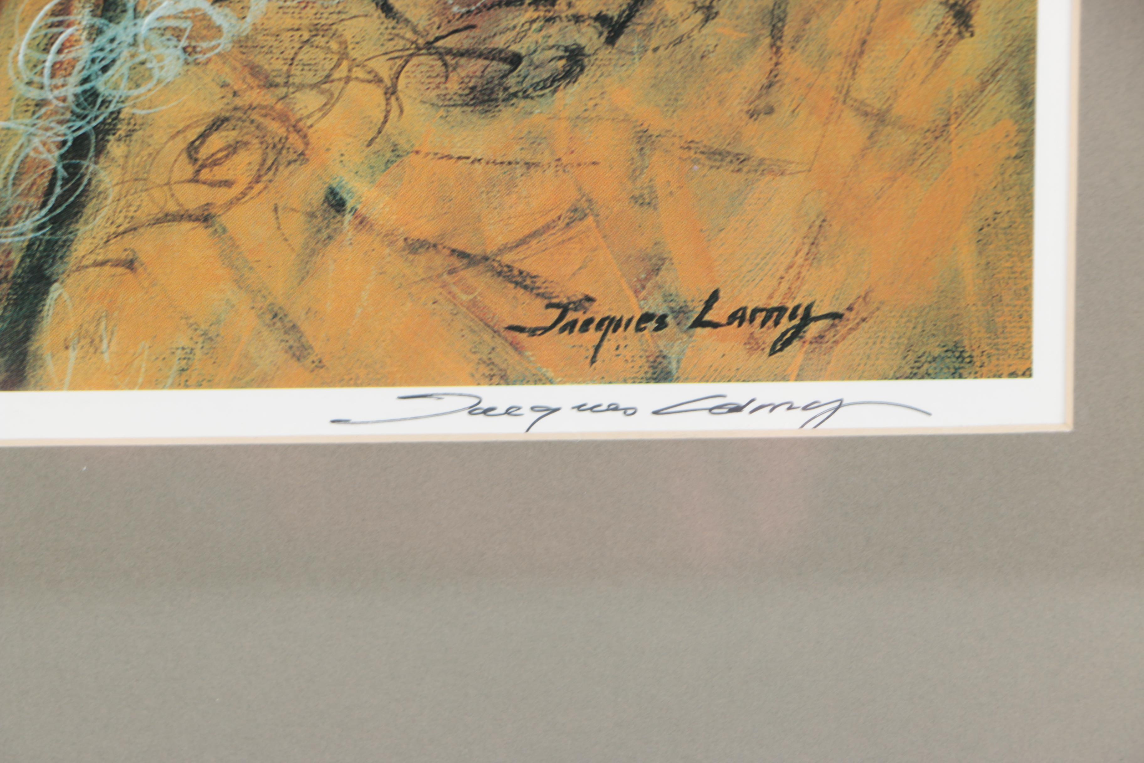 Jacques Lamy Limited Edition Offset Lithograph on Paper "Fire Base"