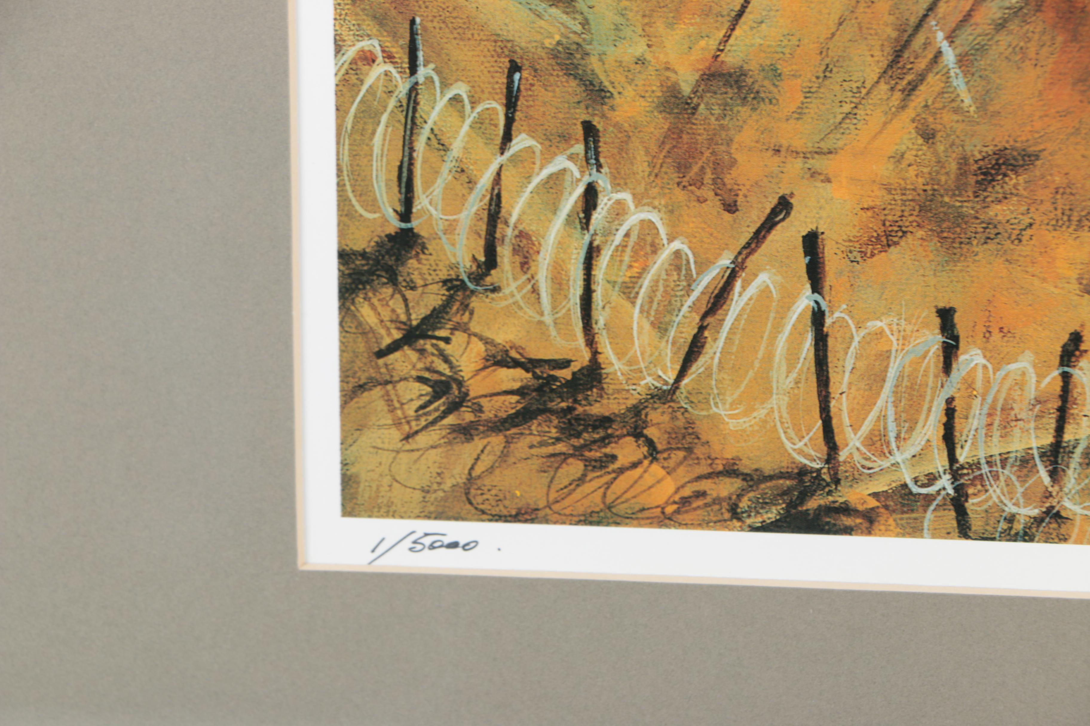 Jacques Lamy Limited Edition Offset Lithograph on Paper "Fire Base"