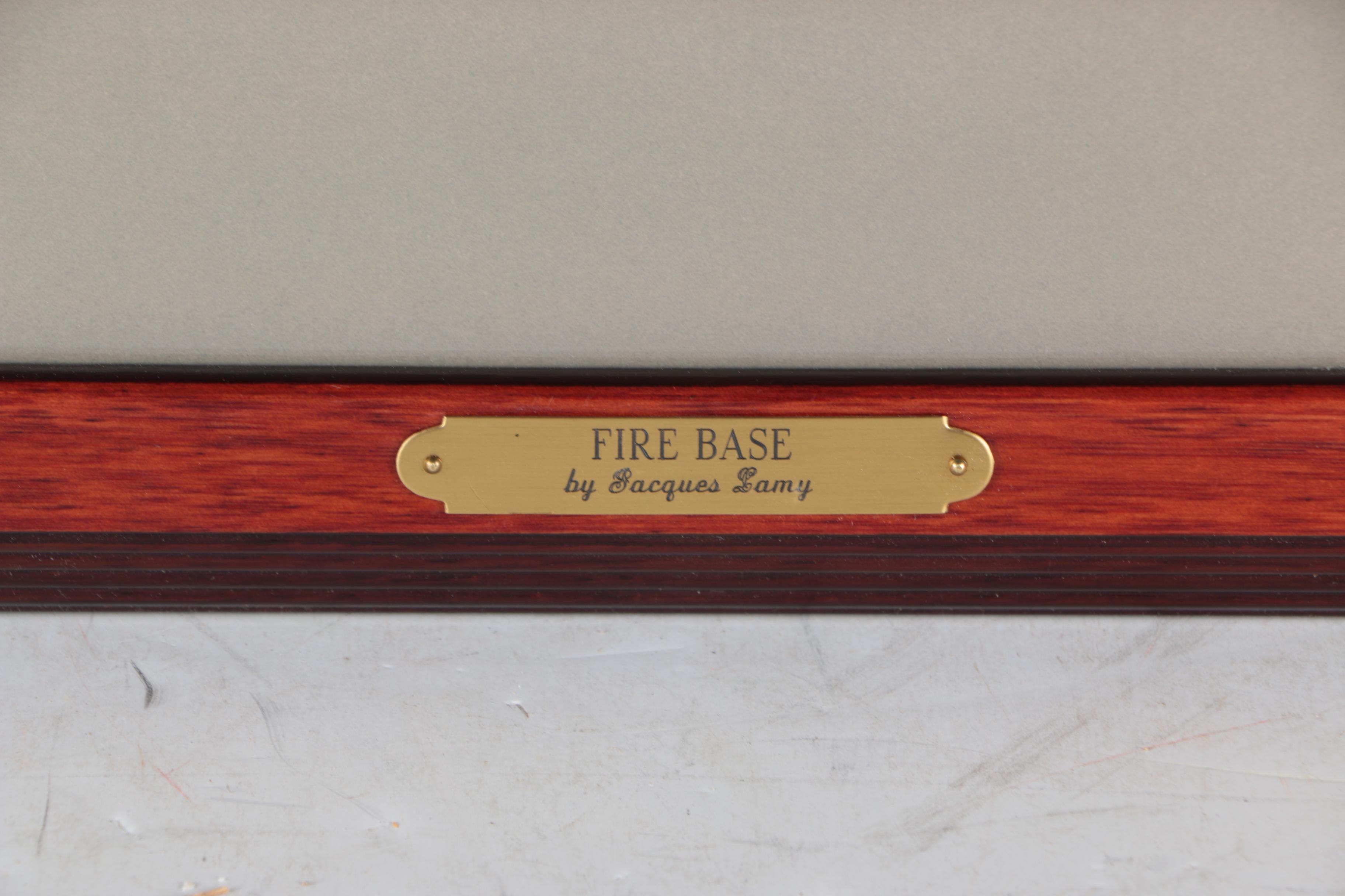 Jacques Lamy Limited Edition Offset Lithograph on Paper "Fire Base"